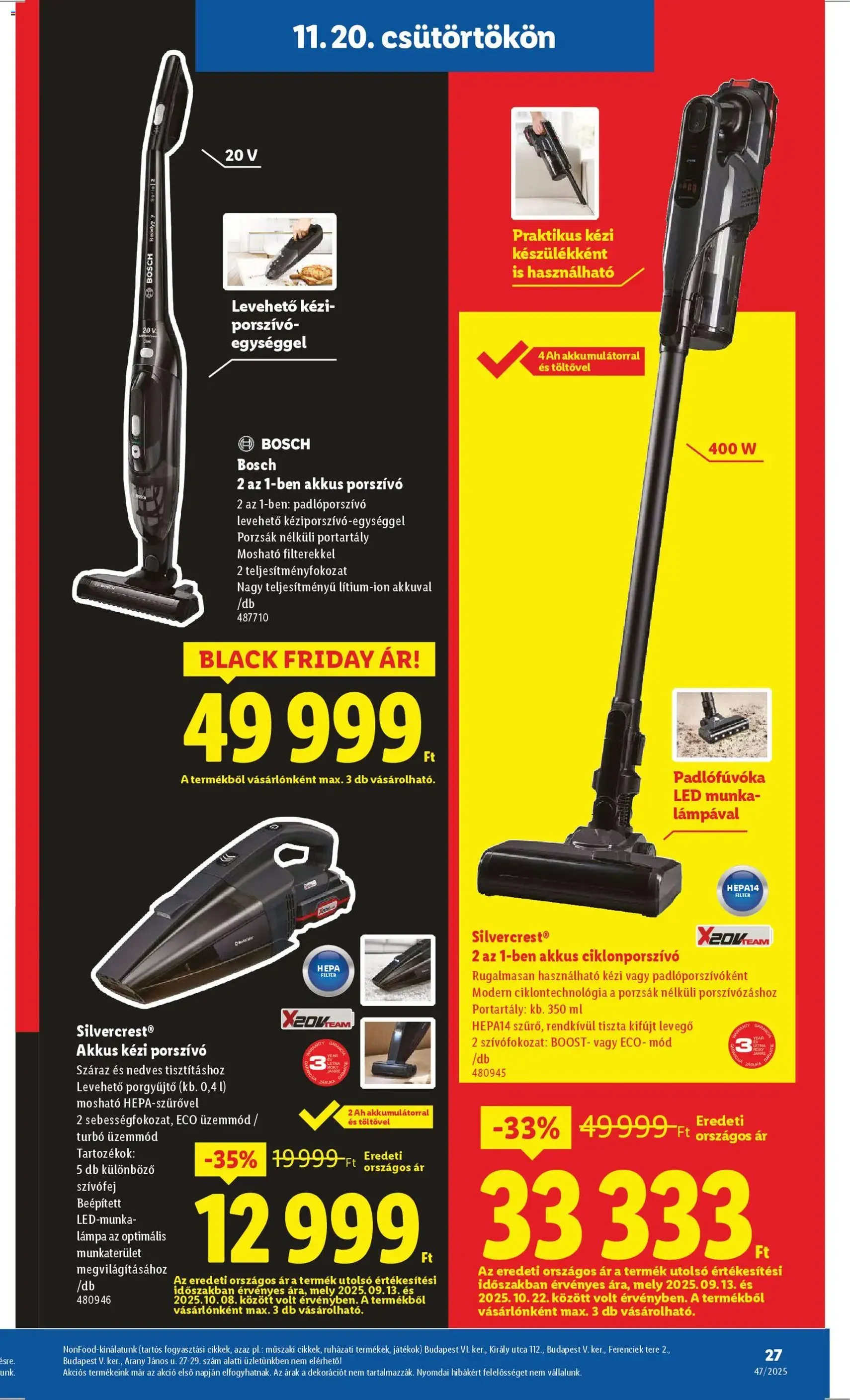 Lidl Black Friday - 2025.11.20. érvényes szórólap 27 oldal 66 oldalból