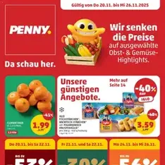 Penny Markt Flugblatt - Prospekt Vorschau gültig ab 20.11.2025