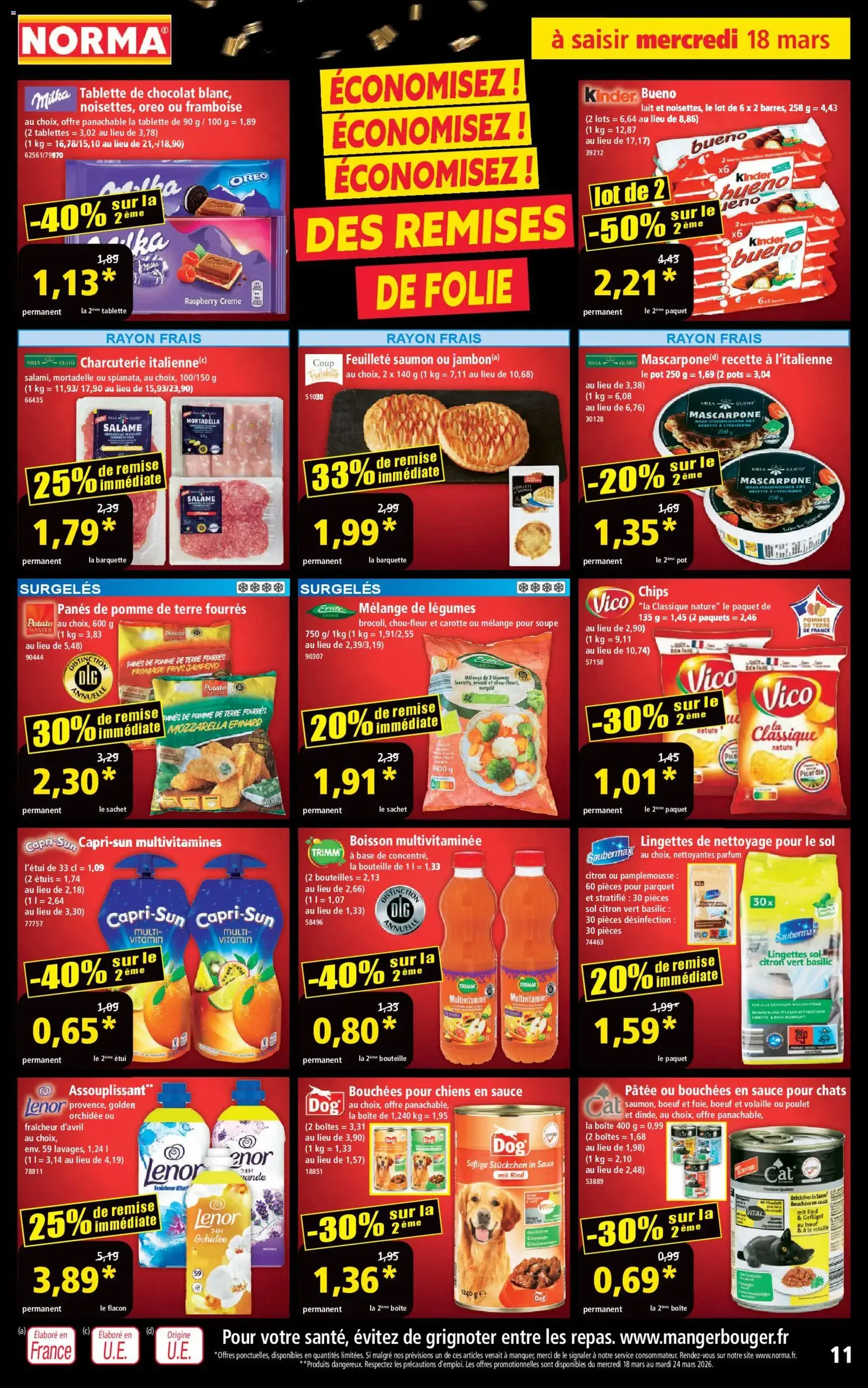 Norma catalogue - brochure valable à partir du 18/03/2026, page 11 sur 14