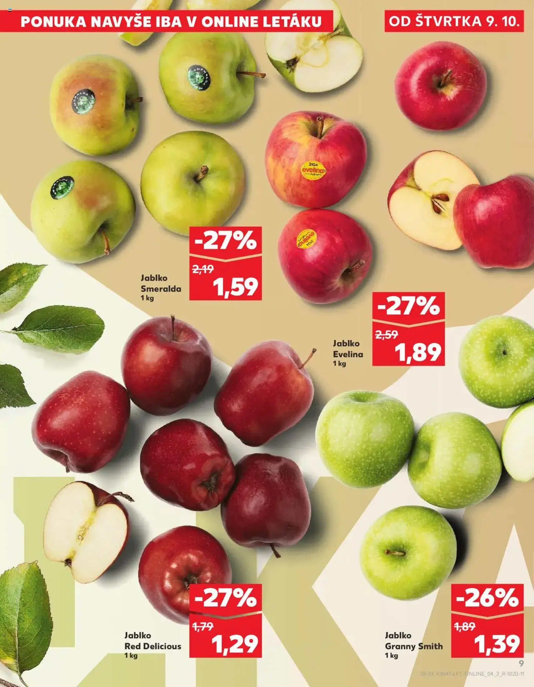 Kaufland SK Bratislava-Devínska Nová Ves - 2025.10.09. érvényes szórólap 9 oldal 80 oldalból