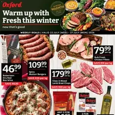 Oxford Freshmarket Specials - Flyer preview valid from 22/07/2026