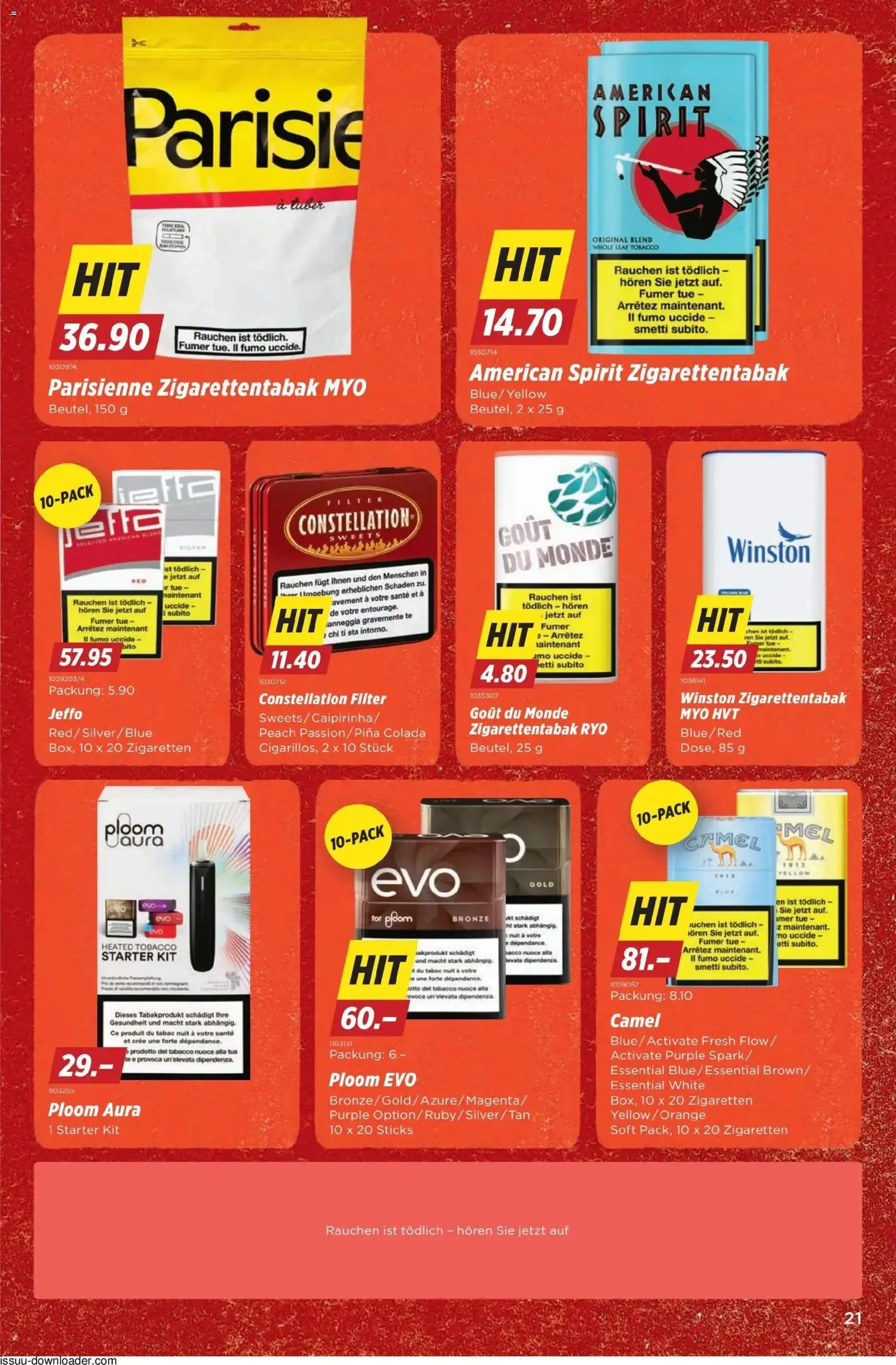Denner aktionen - Gültiger Prospekt ab 09.07.2026, Seite 21 von insgesamt 22
