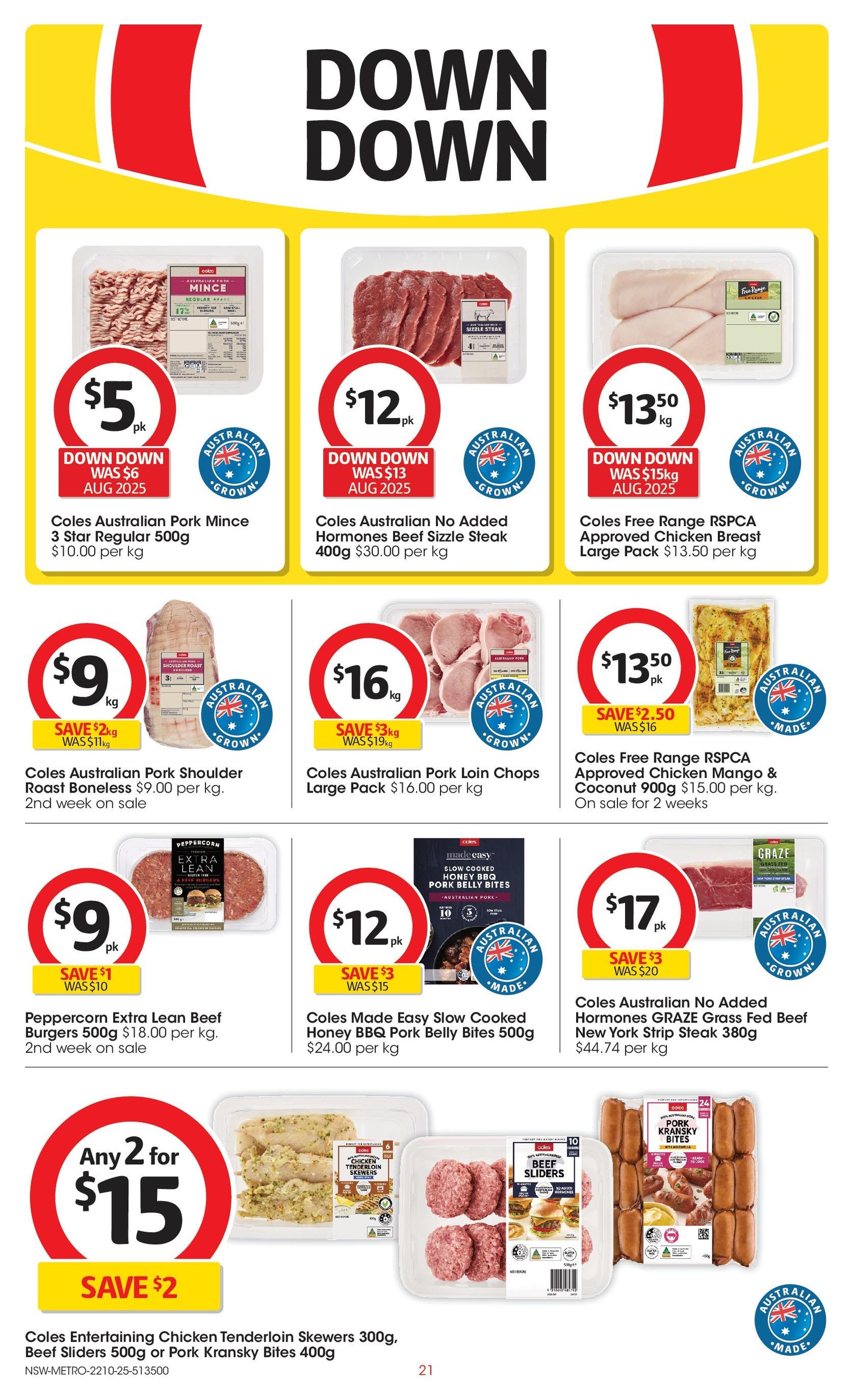 Coles Catalogue NSW - valid flyer from 22/10/2025, page 21 of 47 Coles Catalogue NSW - valid flyer from 22/10/2025, page 21 of 47