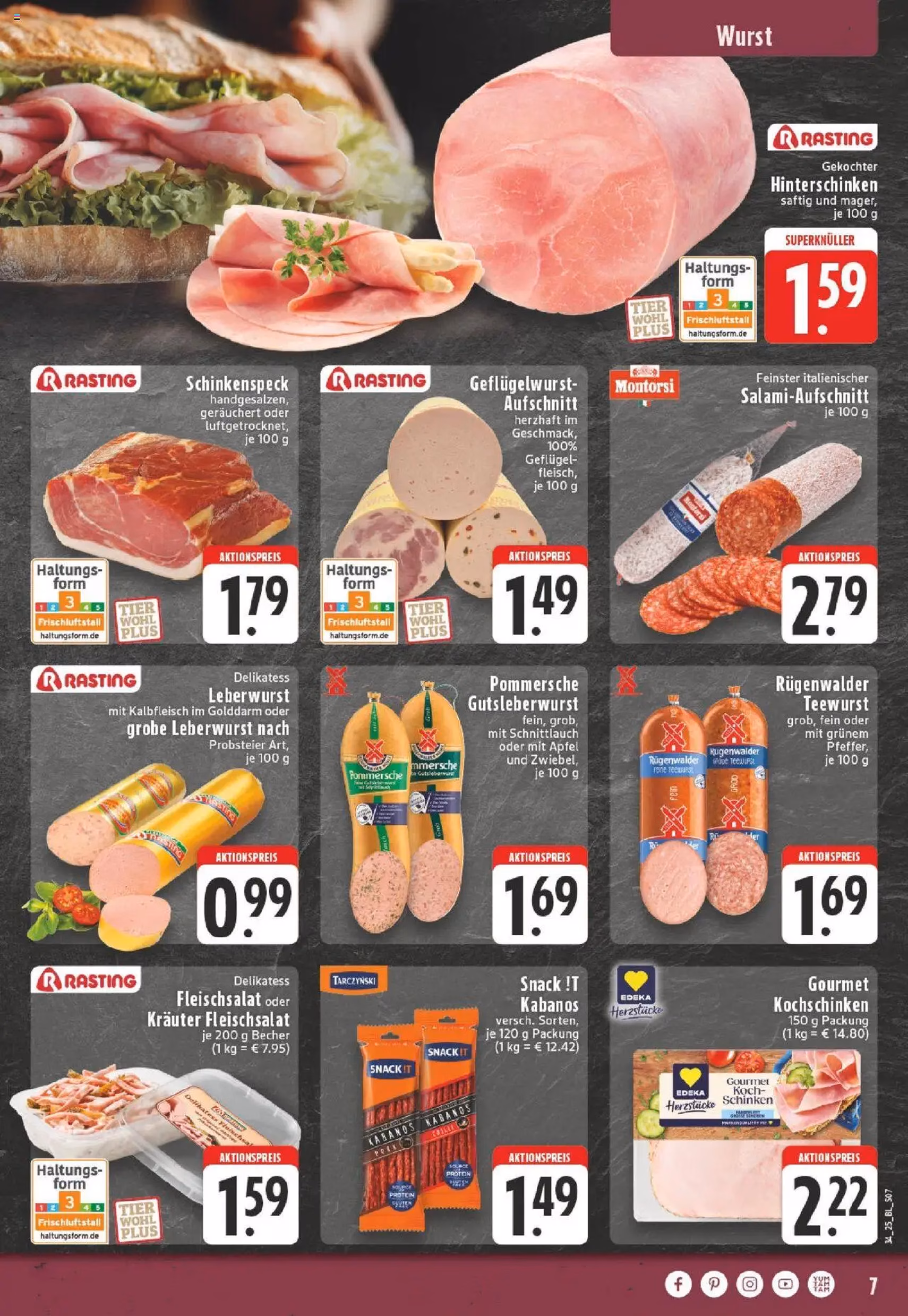 Edeka Prospekt - Gültiger Prospekt ab 18.08.2025, Seite 7 von insgesamt 24 Edeka Prospekt - Gültiger Prospekt ab 18.08.2025, Seite 7 von insgesamt 24