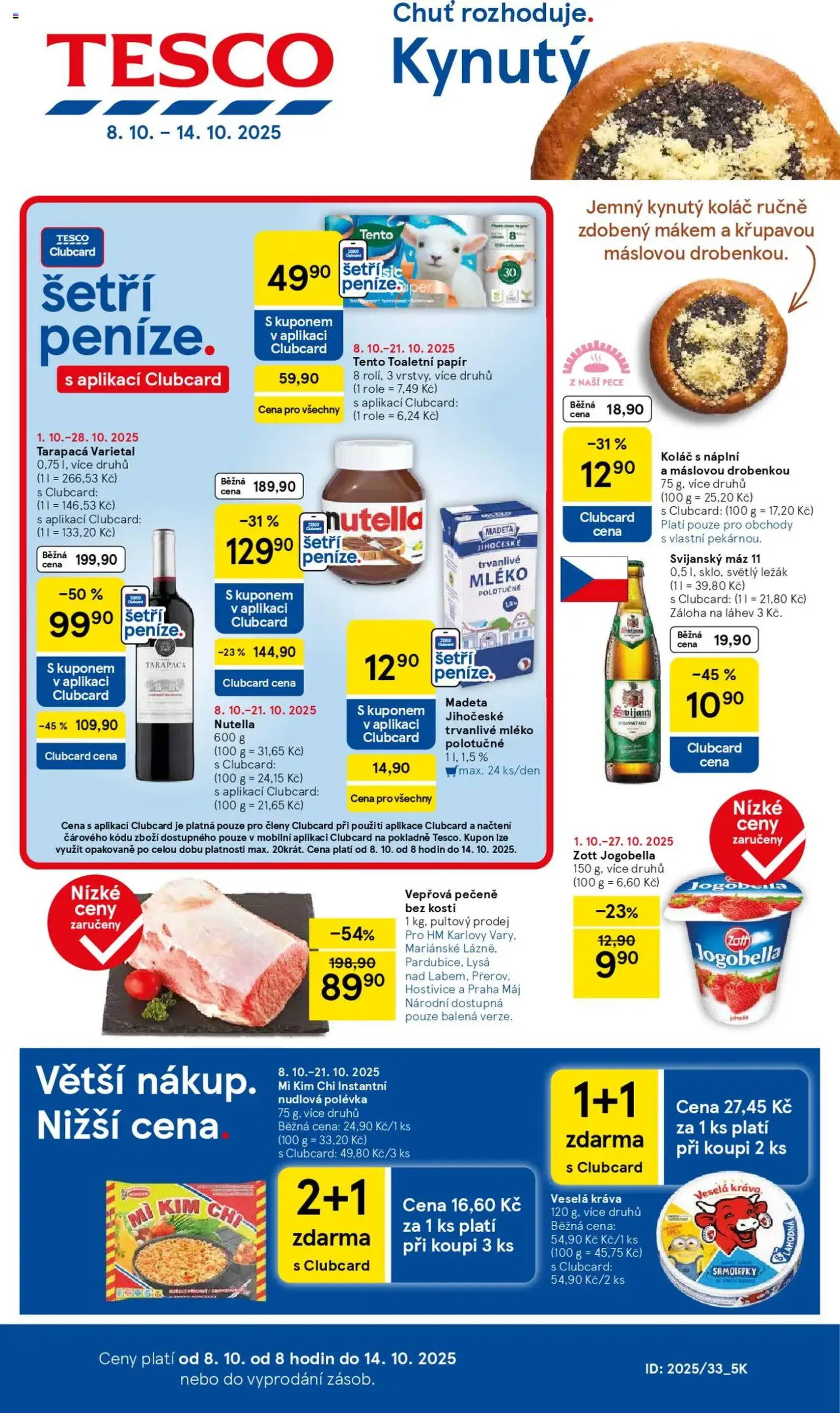 Tesco leták - Hypermarket - platný leták od 08.10.2025 strana 1 z 31