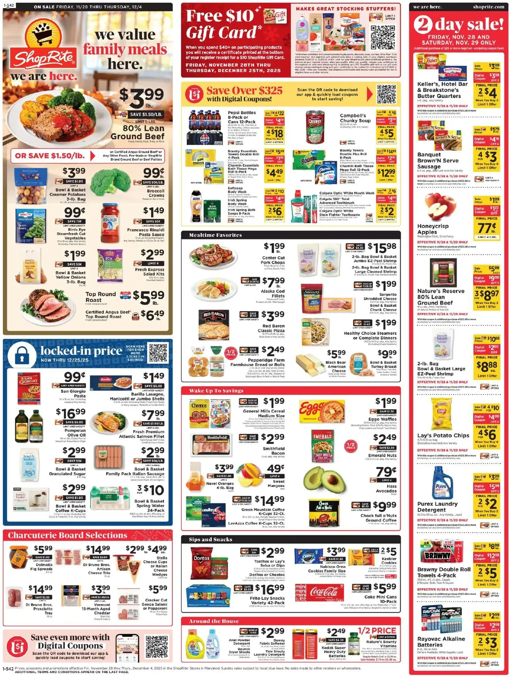 ShopRite Weekly Ad - valid flyer from 11/28/2025, page 1 of 10