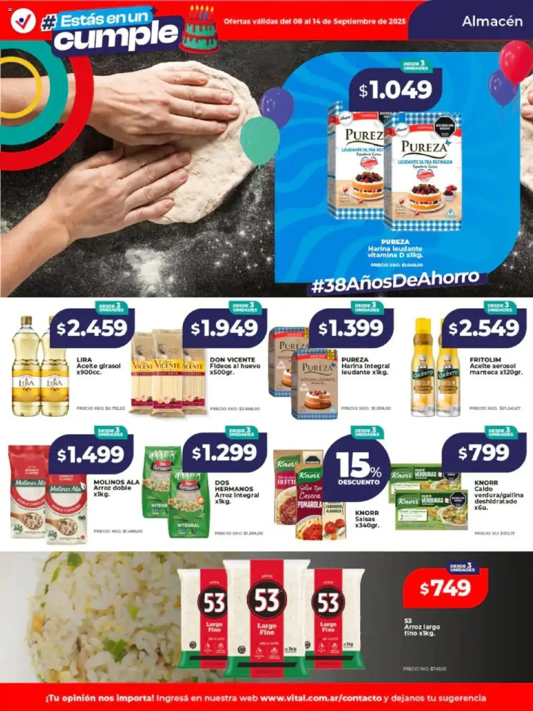 Vital ofertas - folleto válido desde 08/09/2025 página 15 de 21 Vital ofertas - folleto válido desde 08/09/2025 página 15 de 21
