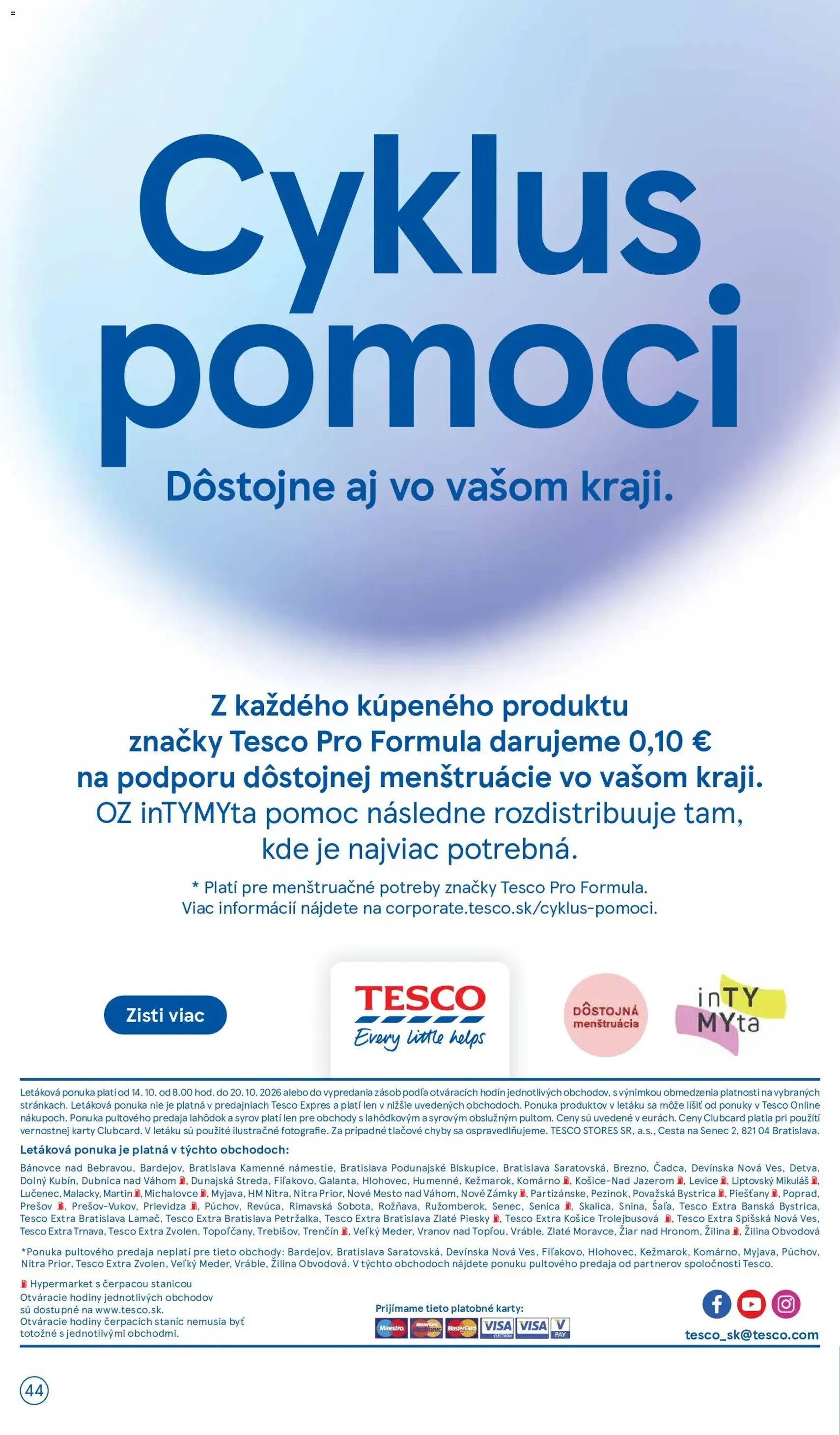 Tesco Hypermarket - leták - platný leták od 14.10.2026 strana 44 z 45