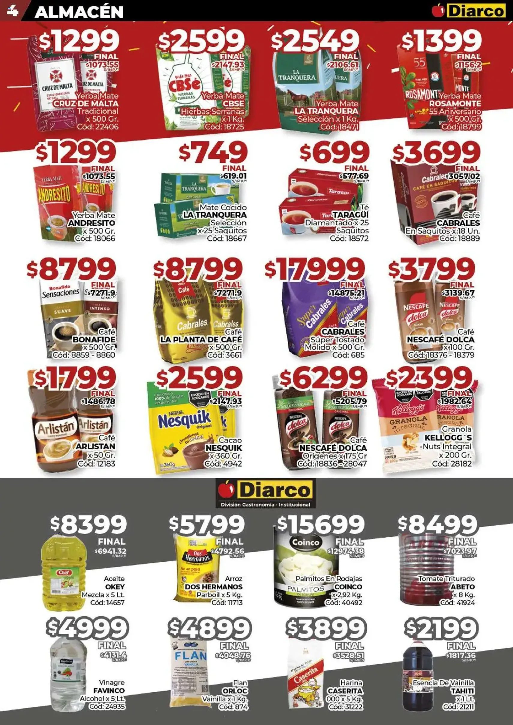 Diarco ofertas - folleto válido desde 11/08/2025 página 4 de 23 Diarco ofertas - folleto válido desde 11/08/2025 página 4 de 23