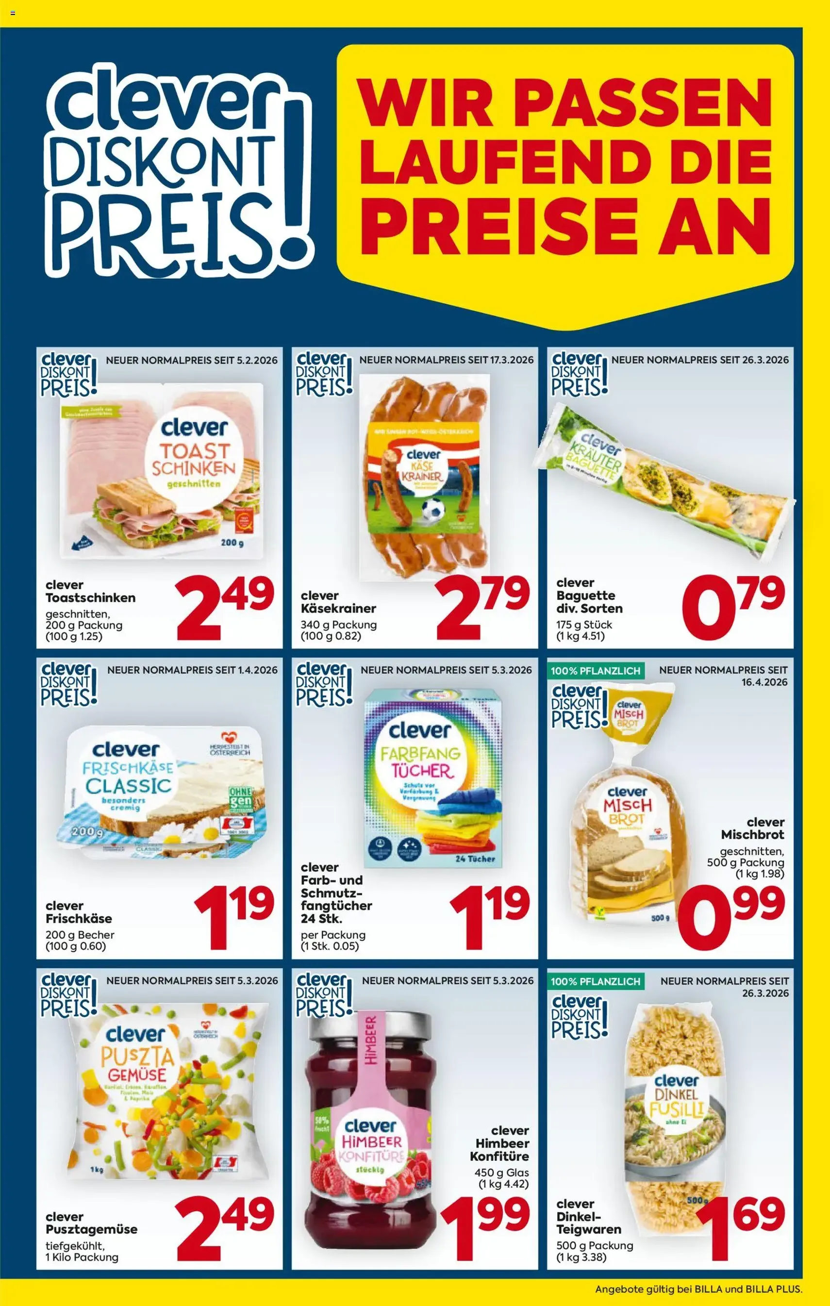 Billa - Flugblatt - Gültiger Prospekt ab 07.05.2026, Seite 3 von insgesamt 20
