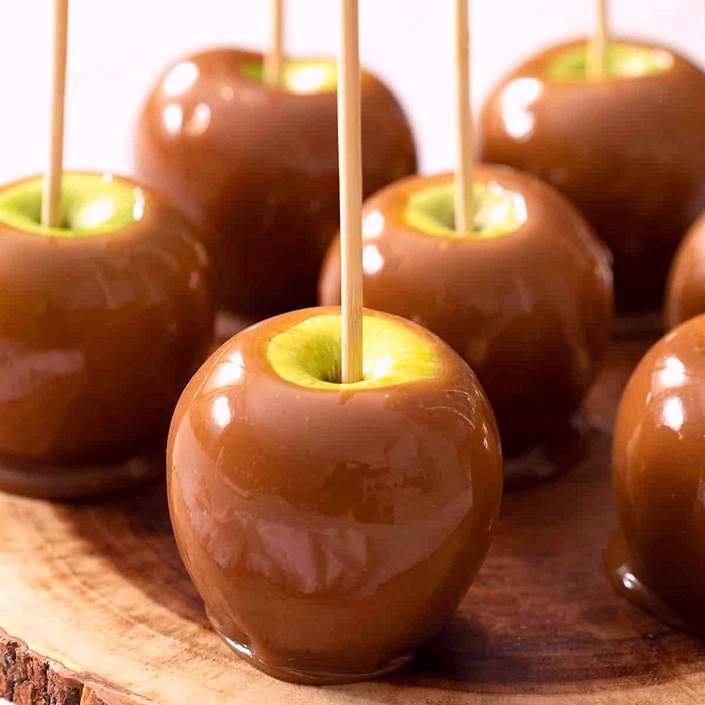 Ricetta facile e veloce delle mele caramellate di Halloween
