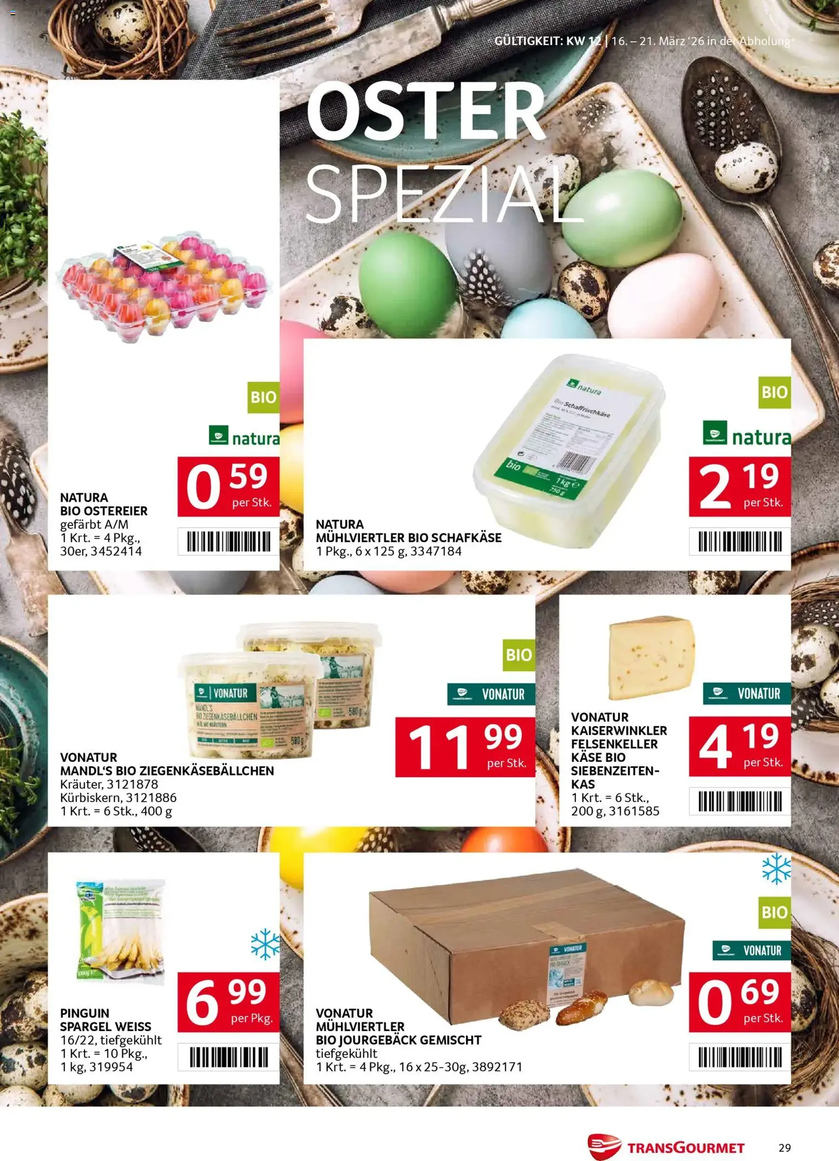 Transgourmet Flugblatt - Gültiger Prospekt ab 16.03.2026, Seite 29 von insgesamt 36