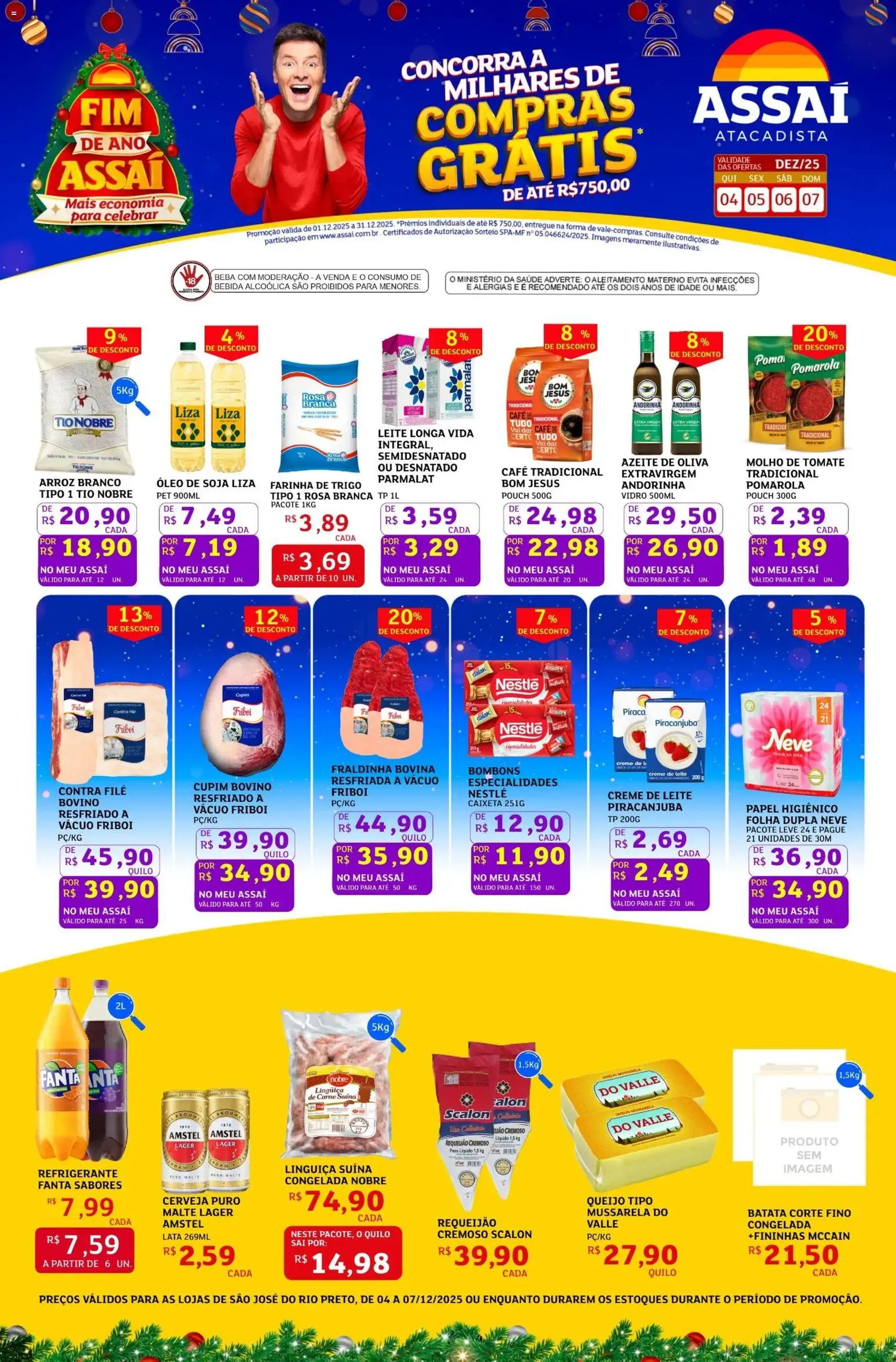 Encarte Assaí Atacadista - folheto válido a partir de 04/12/2025 página 1 de 4