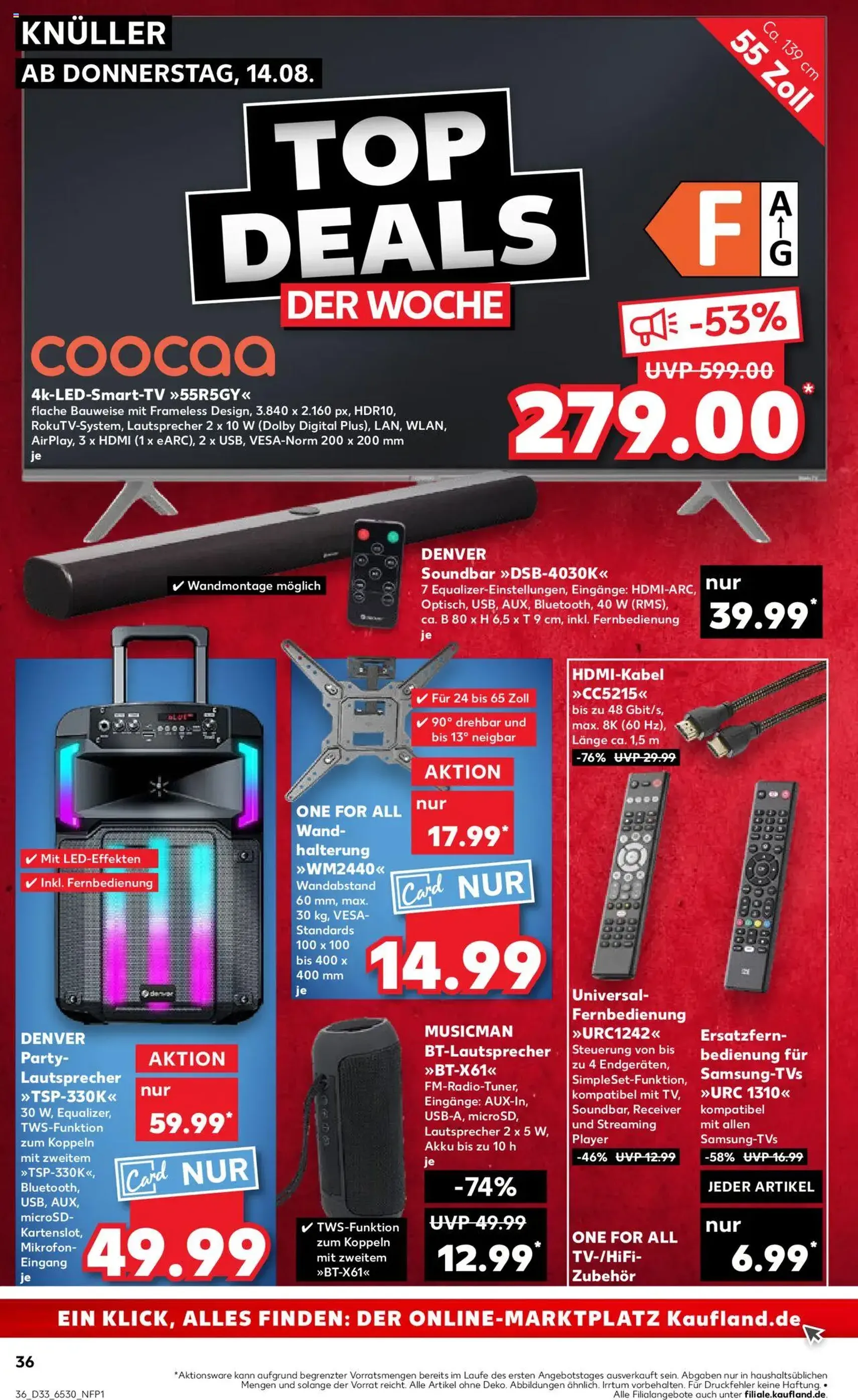Kaufland Prospekt - Gültiger Prospekt ab 14.08.2025, Seite 36 von insgesamt 58 Kaufland Prospekt - Gültiger Prospekt ab 14.08.2025, Seite 36 von insgesamt 58