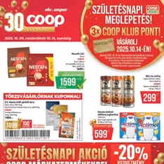 COOP Akciós újság - szórólap előnézete érvényes 2025.10.09. -tól