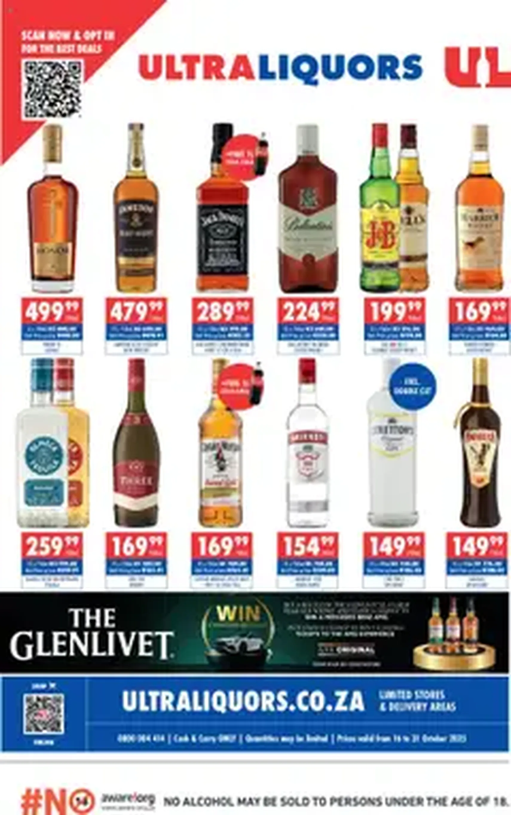Ultra Liquors Specials - valid flyer from 16/10/2025, page 1 of 1