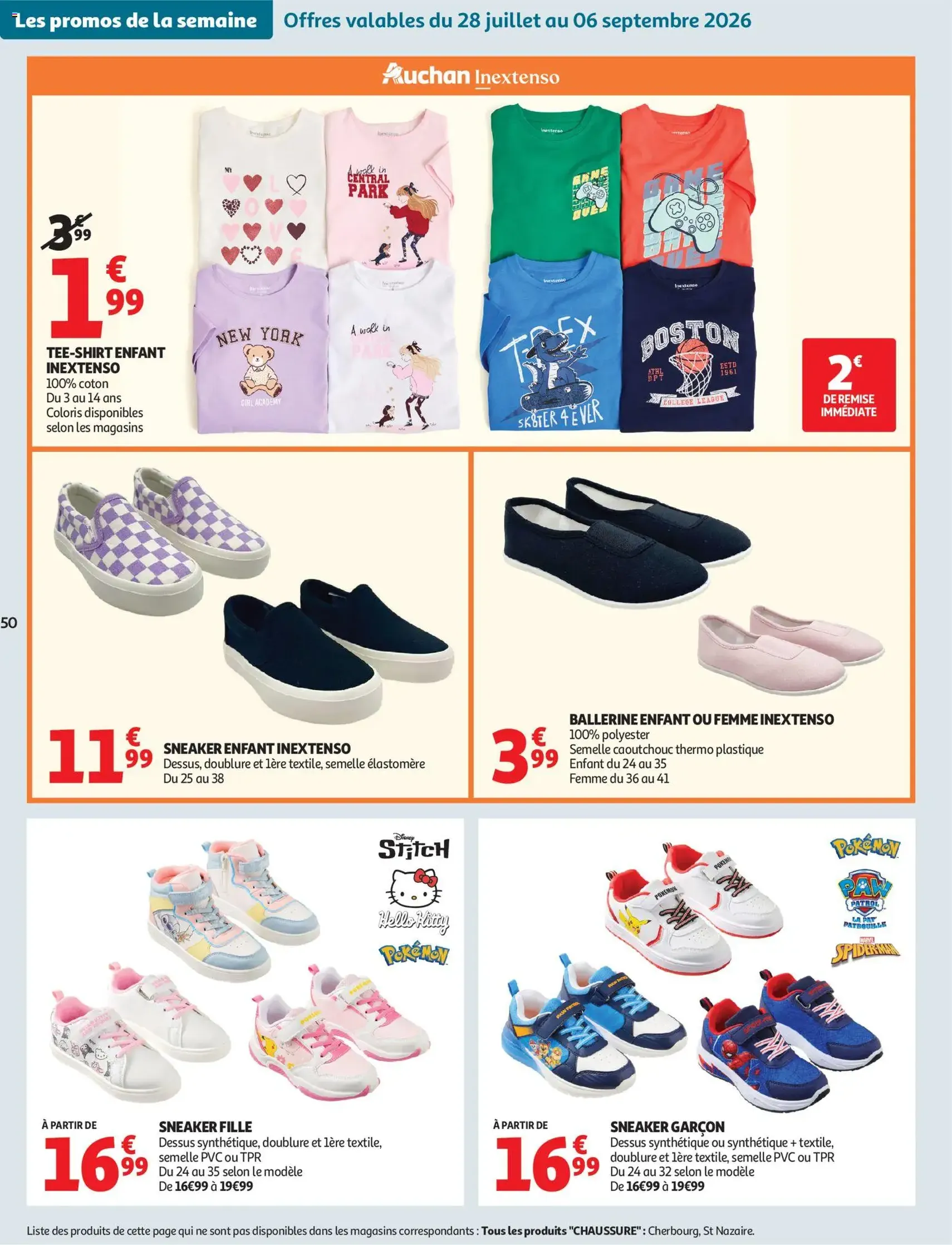 Auchan folder / publicité - geldige folder vanaf 28/07/2026 pagina 50 van 54