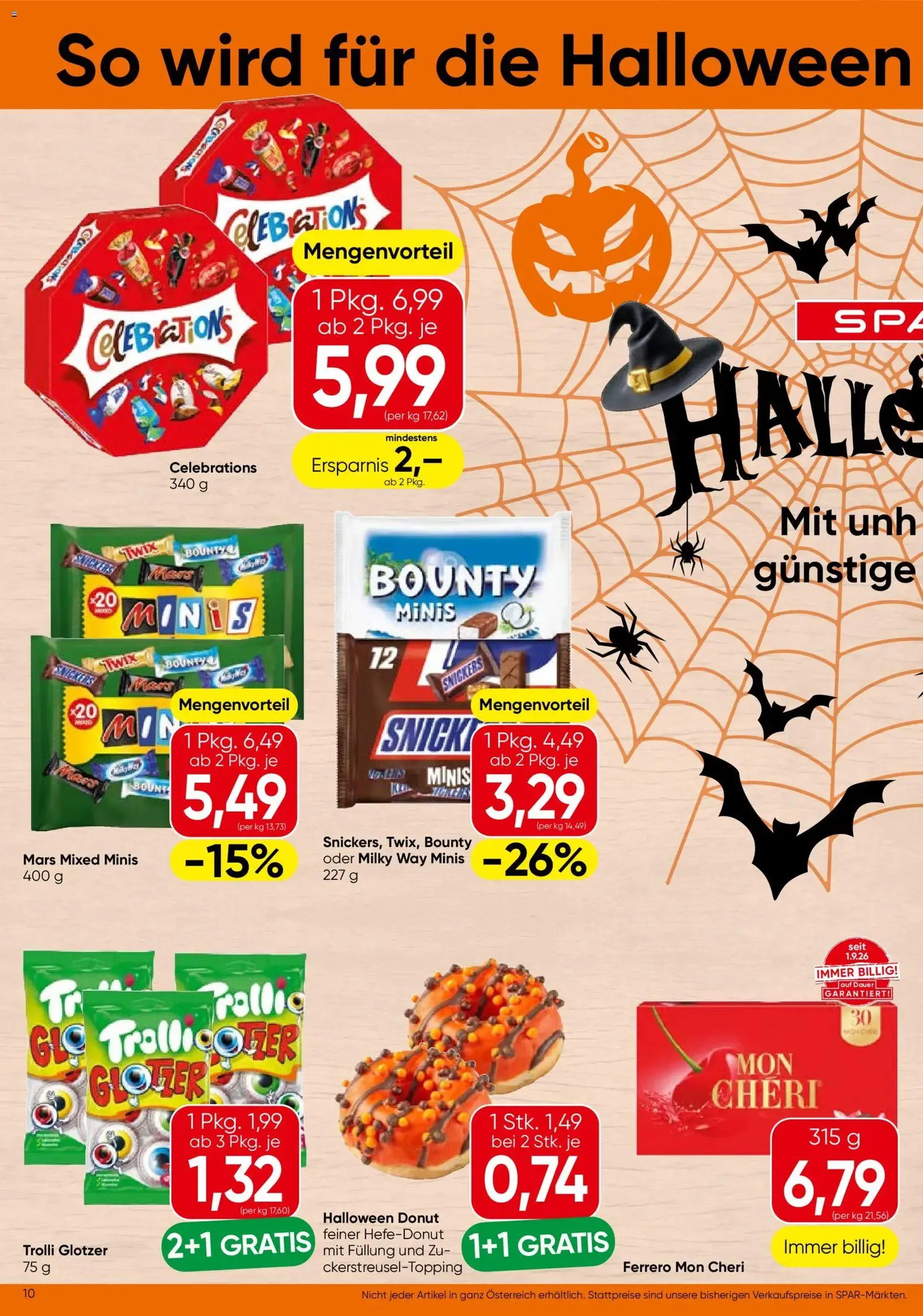 Spar Flugblatt - Gültiger Prospekt ab 15.10.2026, Seite 10 von insgesamt 18
