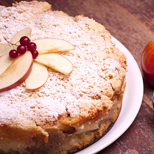 Recipe preview Best juicy vegan apple pie with crumble
