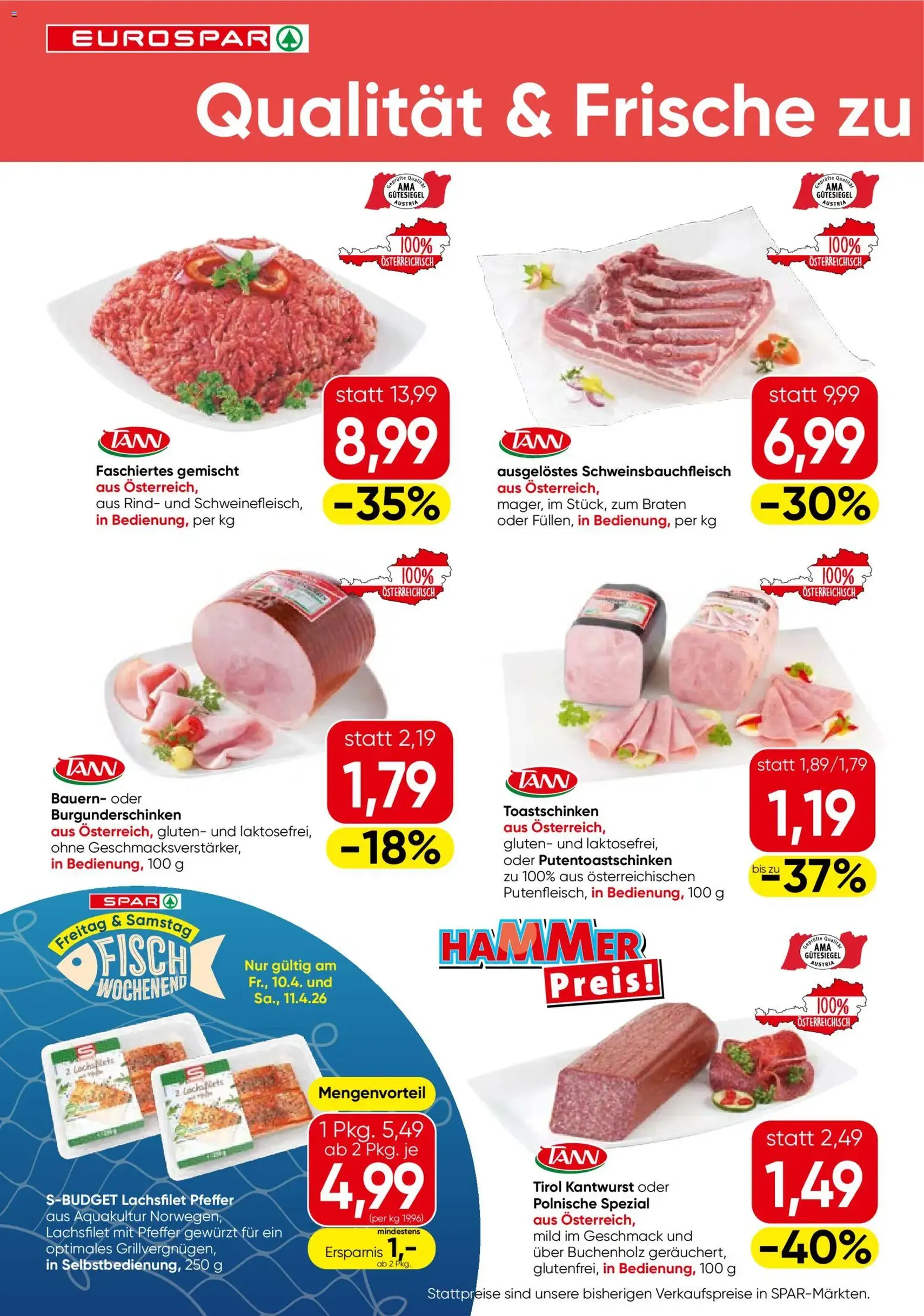 Eurospar Flugblatt - Gültiger Prospekt ab 09.04.2026, Seite 2 von insgesamt 16