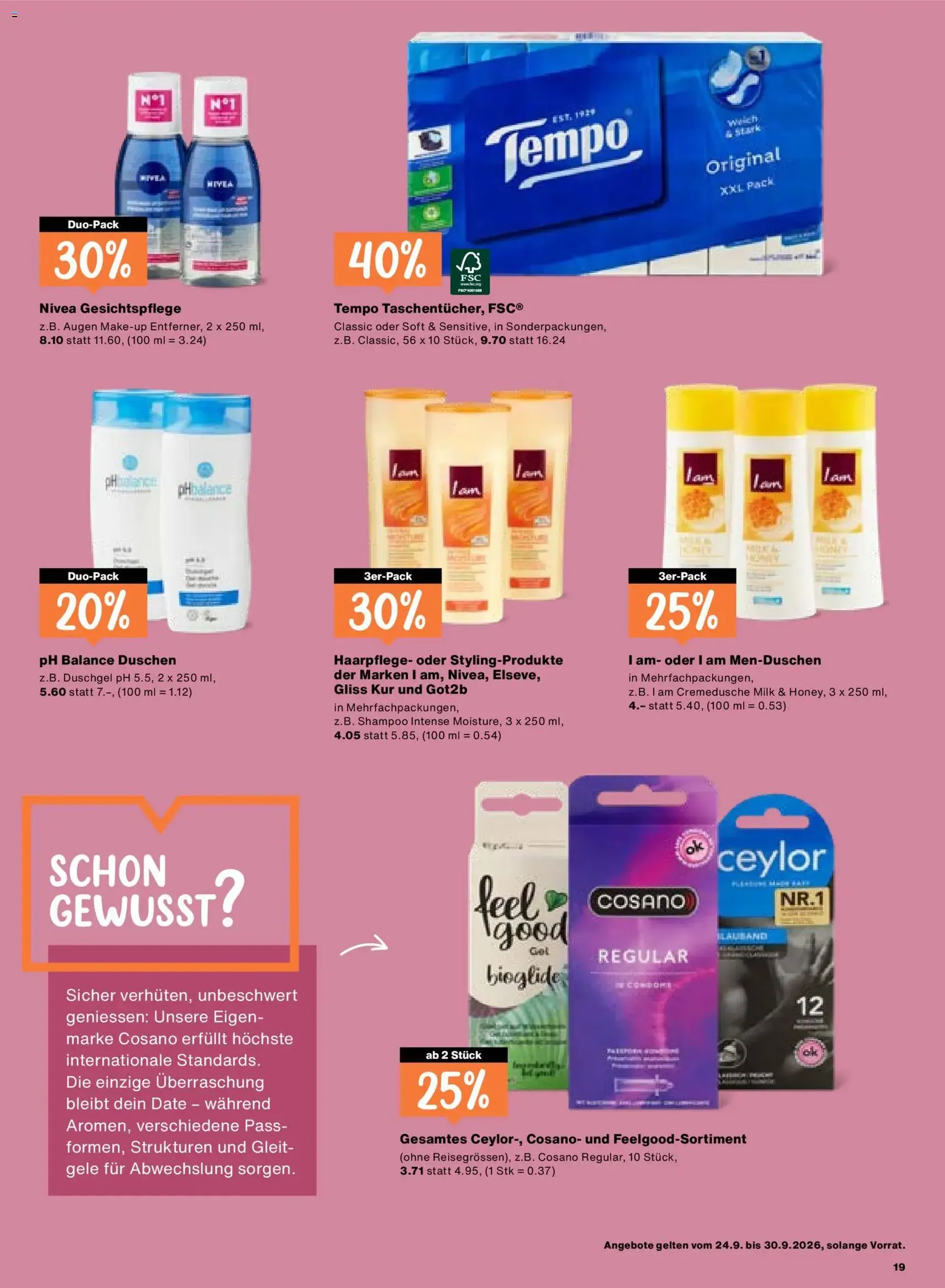 Migros aktionen - Gültiger Prospekt ab 24.09.2026, Seite 19 von insgesamt 24