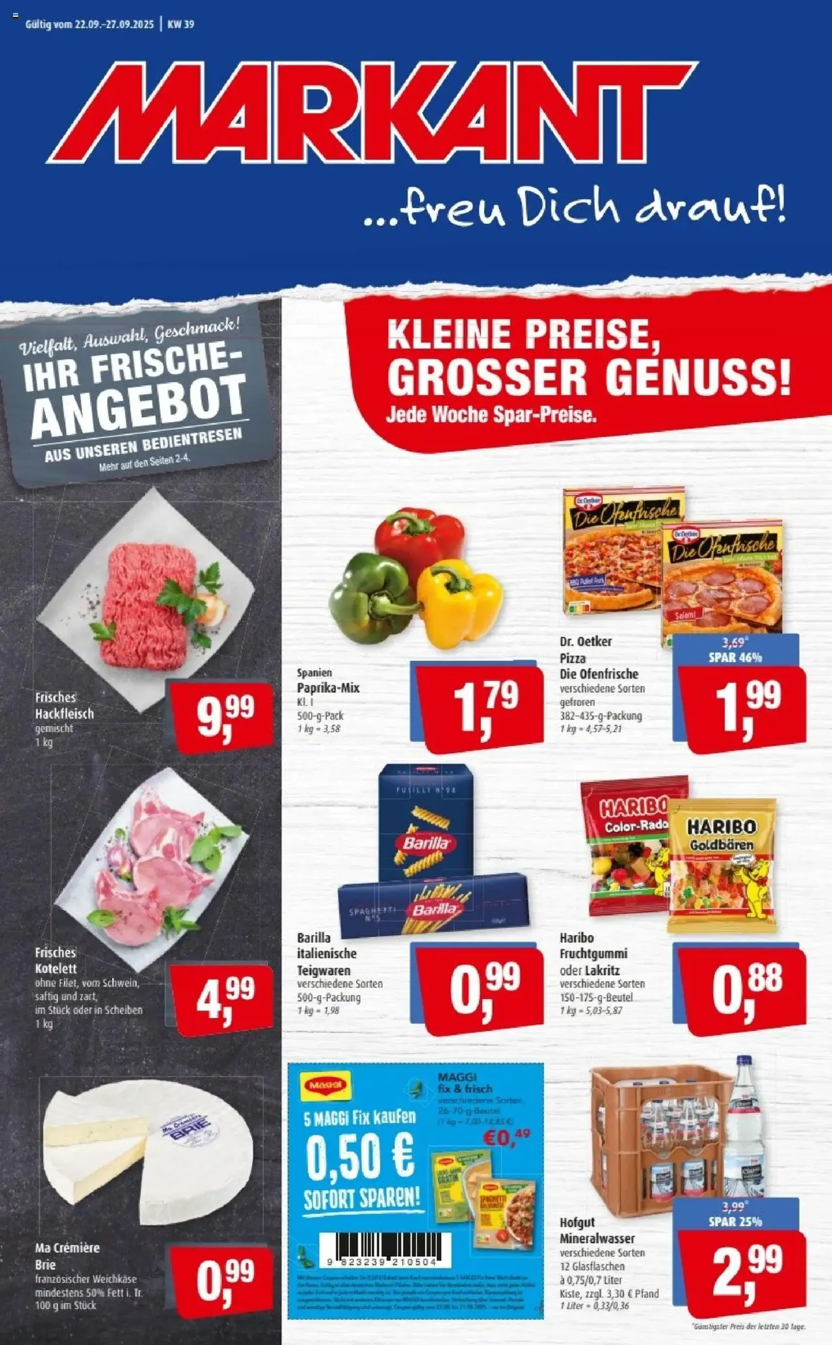 Markant Prospekt - Gültiger Prospekt ab 22.09.2025, Seite 1 von insgesamt 14