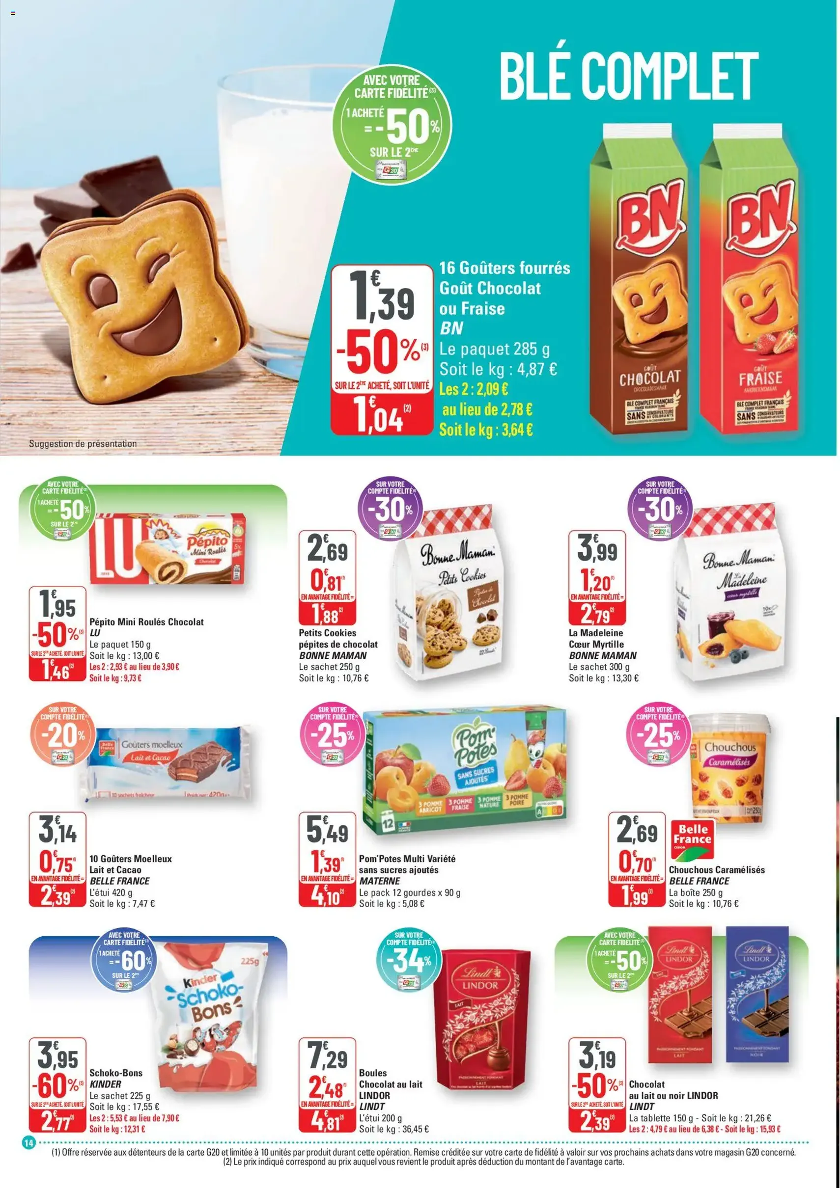 G20 Supermarchés catalogue - brochure valable à partir du 22/10/2025, page 14 sur 20 G20 Supermarchés catalogue - brochure valable à partir du 22/10/2025, page 14 sur 20