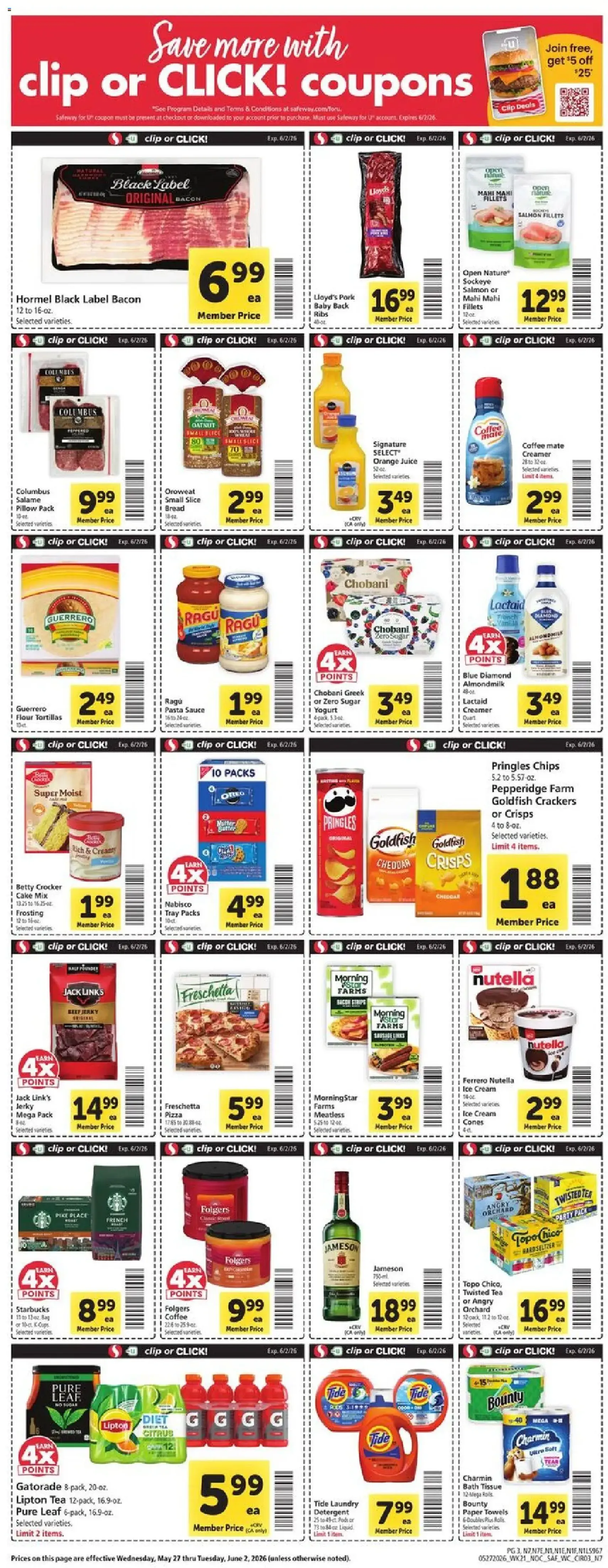 Safeway Weekly Ad - valid flyer from 05/27/2026, page 3 of 10