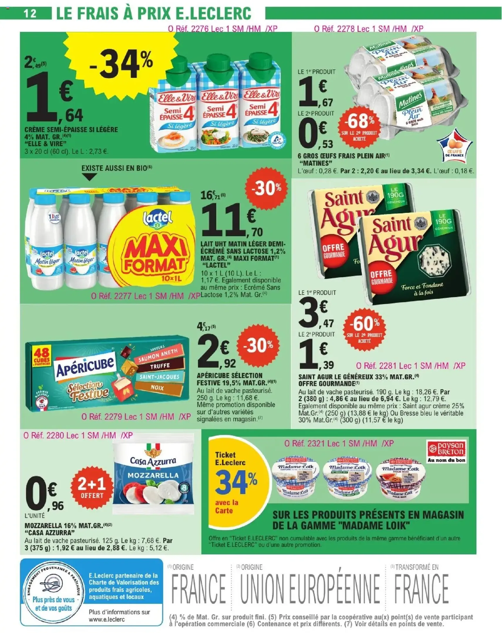 E.Leclerc catalogue de la semaine 13 - brochure valable à partir du 24/03/2026, page 12 sur 63