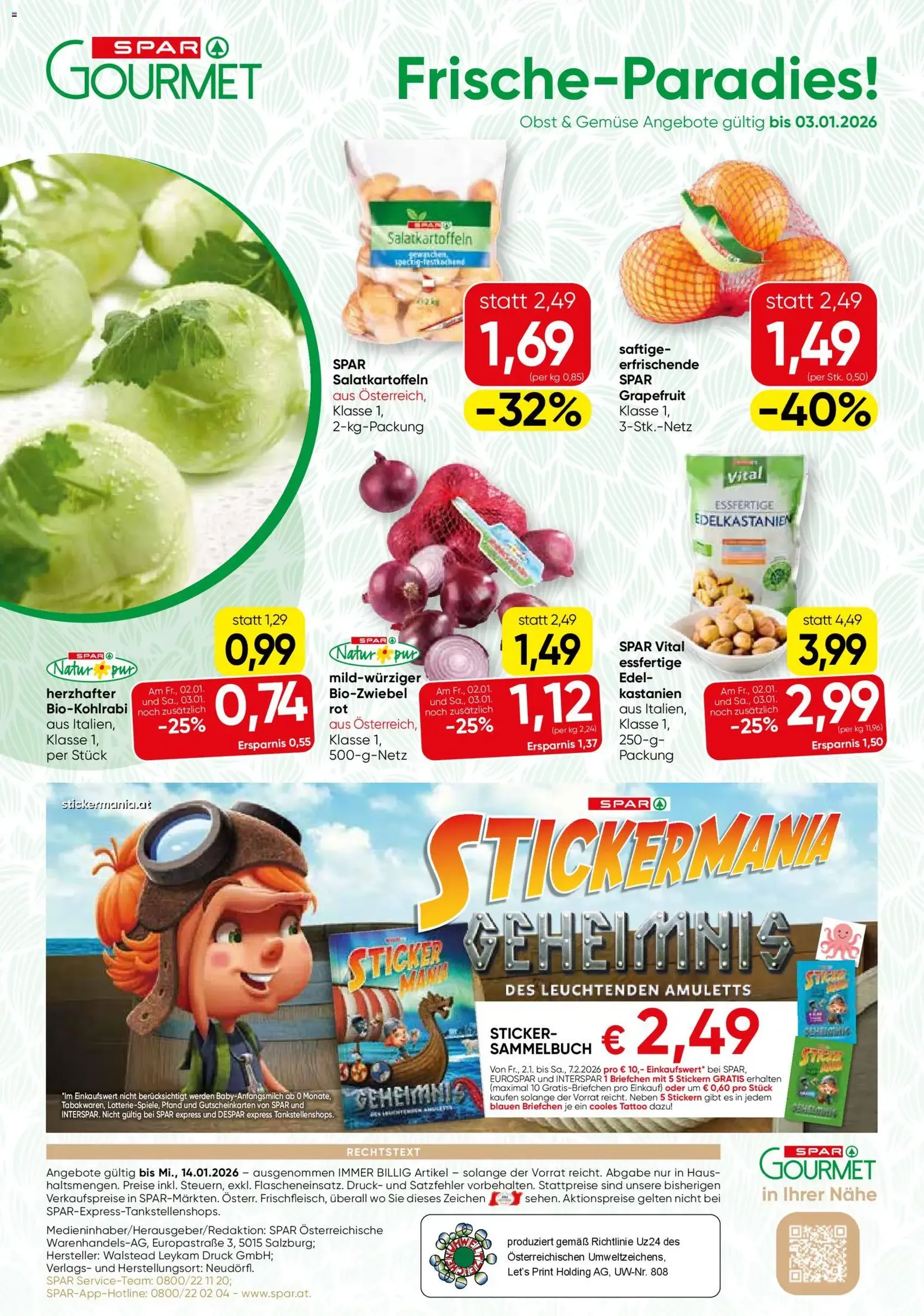 SPAR Gourmet Flugblatt - Gültiger Prospekt ab 02.01.2026, Seite 12 von insgesamt 12