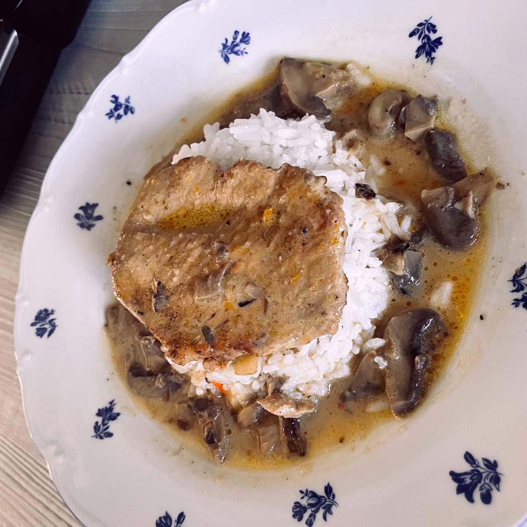 Vepřové na žampionech