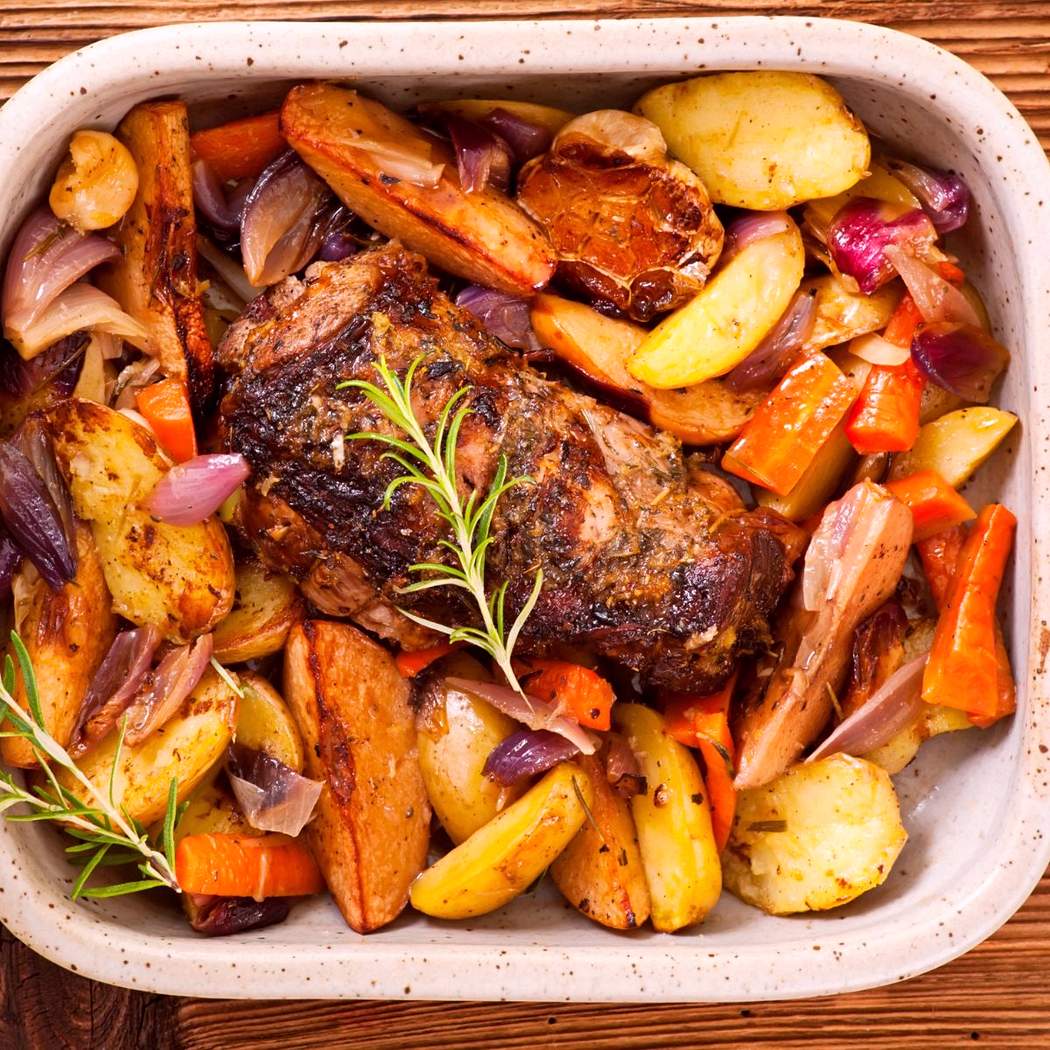 Abbacchio al forno con verdure