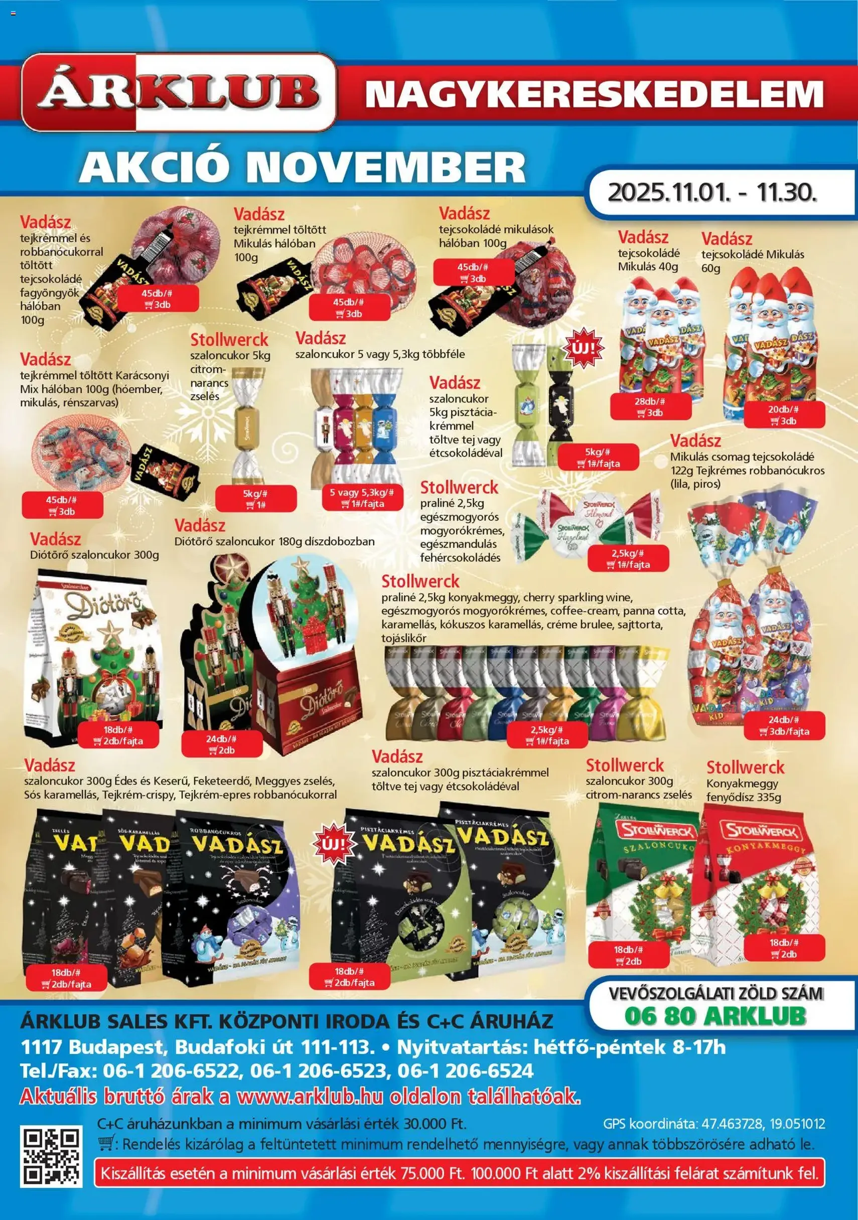 ÁRKLUB Akciós újság - 2025.11.01. érvényes szórólap 1 oldal 32 oldalból