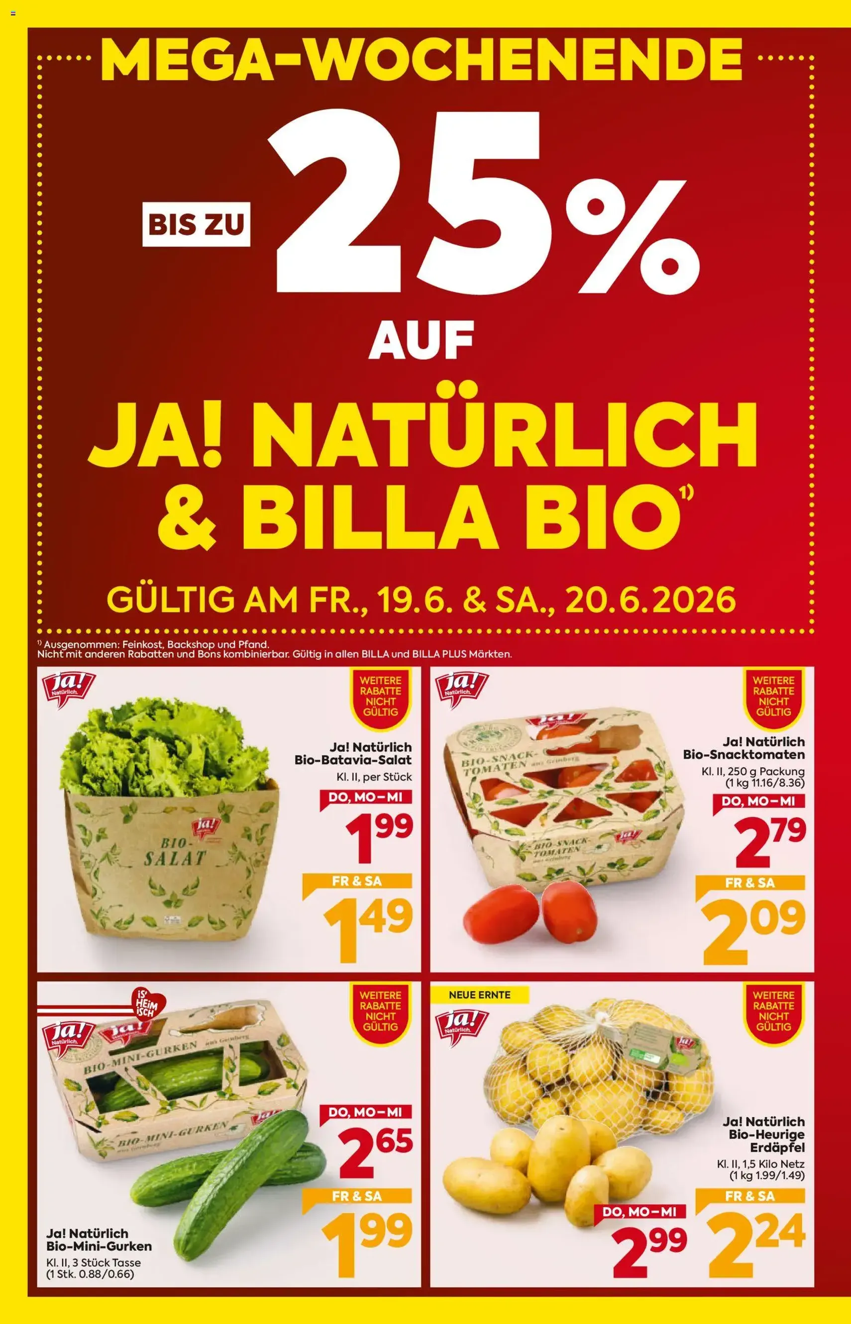 Billa - Flugblatt - Gültiger Prospekt ab 18.06.2026, Seite 2 von insgesamt 16