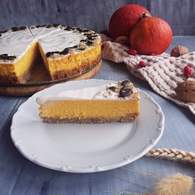 foto voor het recept Pompoen cheesecake met room topping 2/11