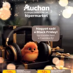 Auchan Black Friday - szórólap előnézete érvényes 2025.11.06. -tól