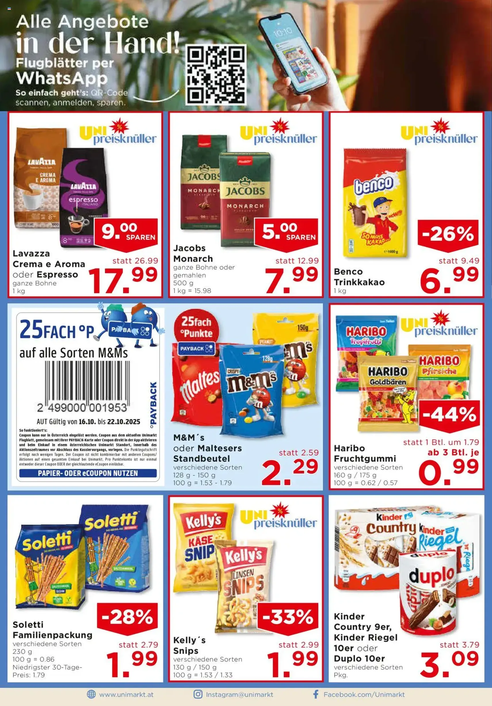 Unimarkt Flugblatt - Gültiger Prospekt ab 15.10.2025, Seite 10 von insgesamt 12