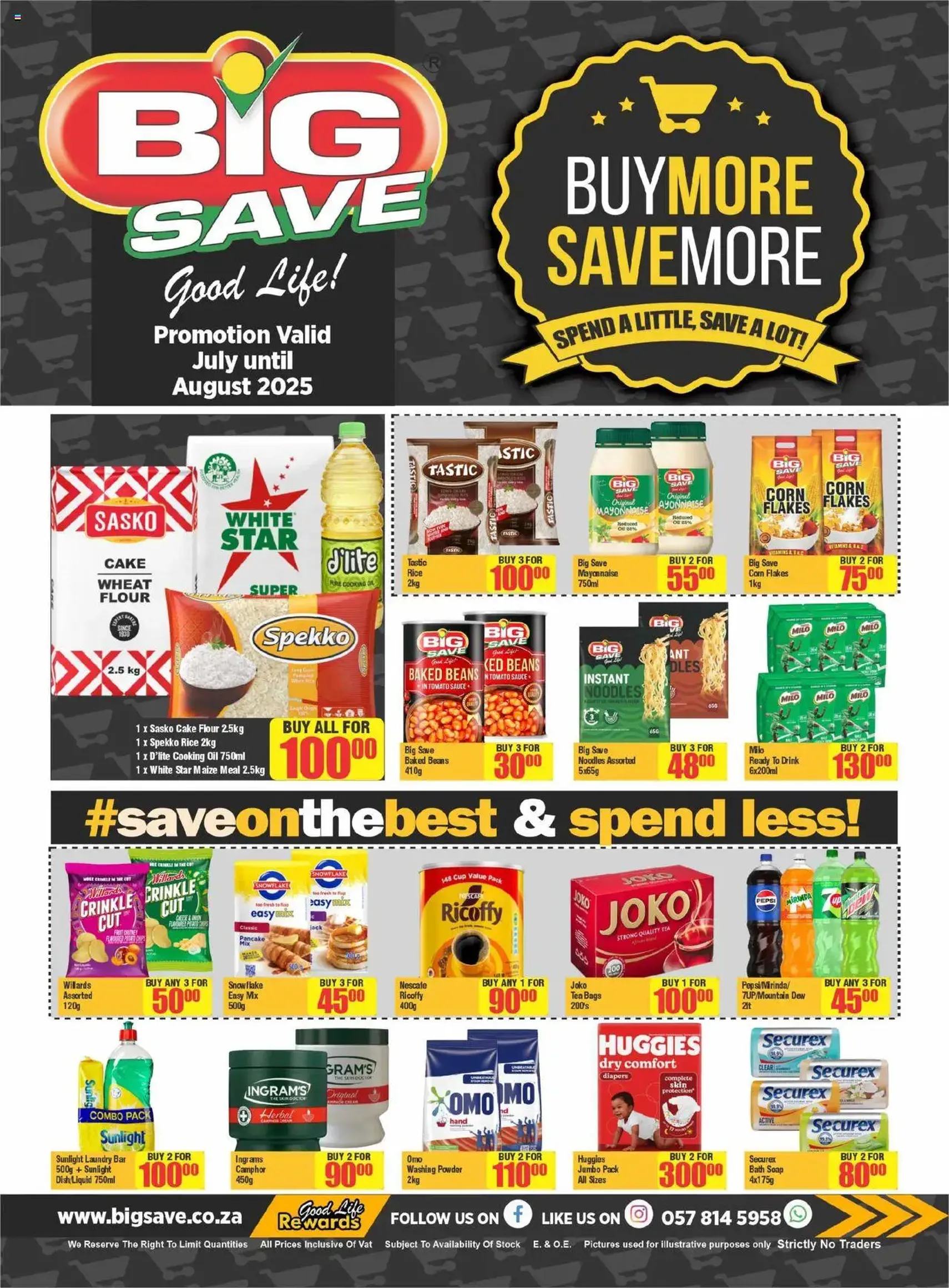 Big Save Specials - valid flyer from 14/07/2025, page 1 of 8 Big Save Specials - valid flyer from 14/07/2025, page 1 of 8