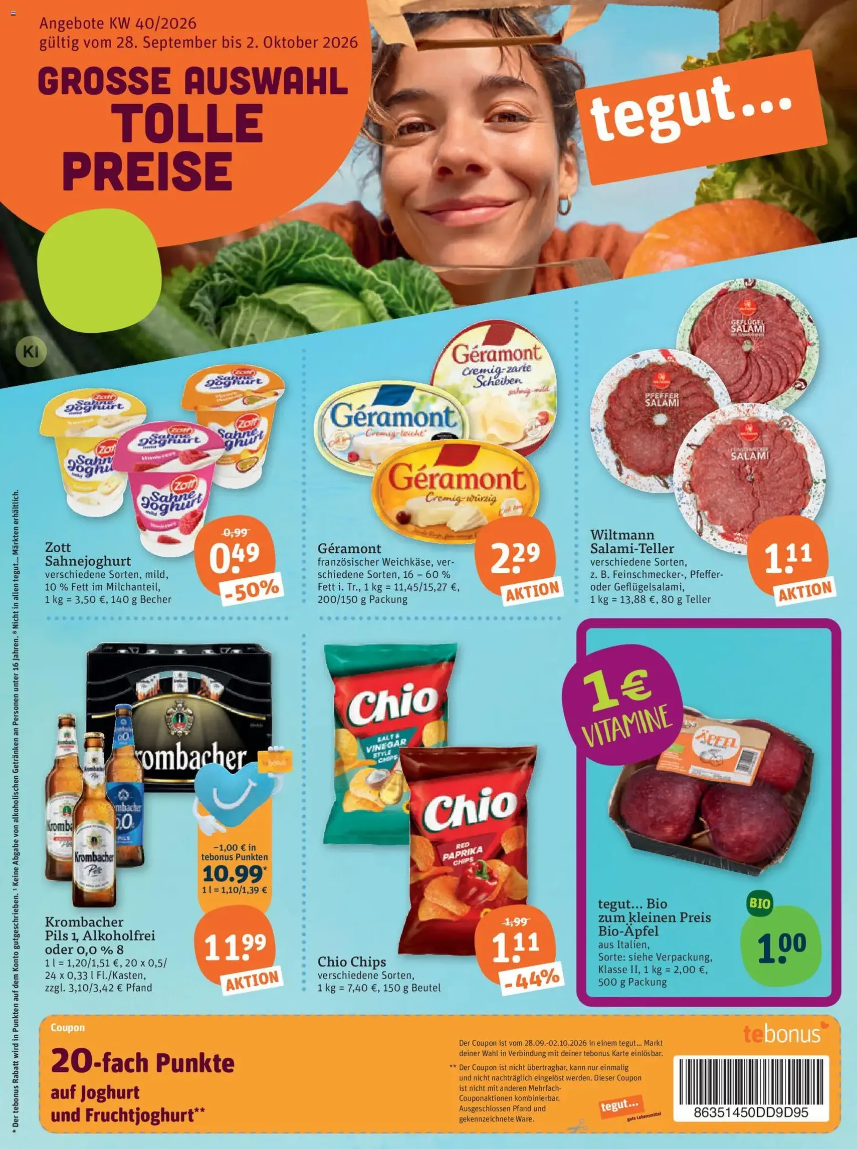 Tegut Prospekt - Gültiger Prospekt ab 28.09.2026, Seite 3 von insgesamt 28