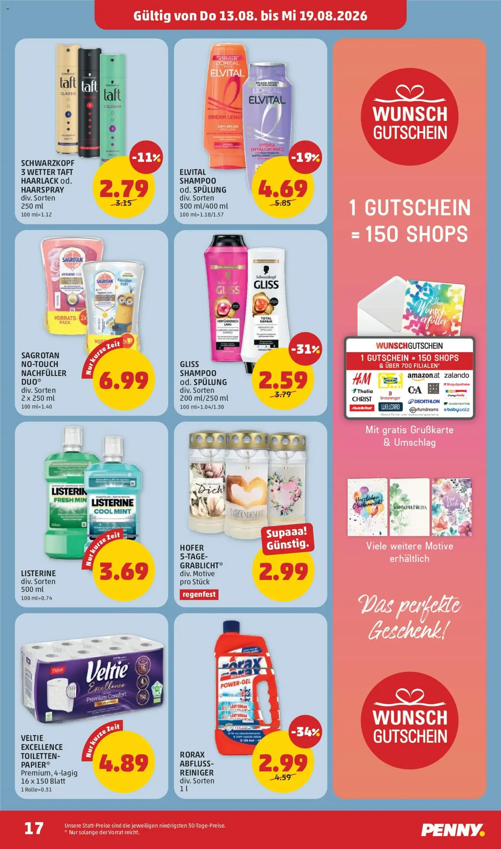 Penny Markt - Flugblatt - Gültiger Prospekt ab 13.08.2026, Seite 17 von insgesamt 32