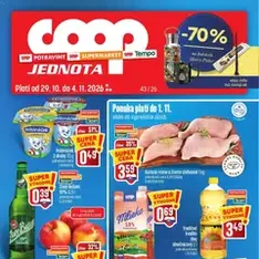 COOP Jednota leták - náhľad letáku platný od 29.10.2026