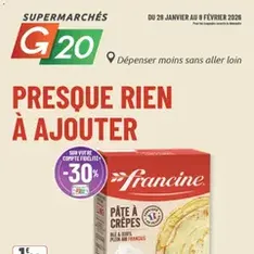 G20 Supermarchés catalogue - Prévisualisation du catalogue valable à partir du 28/01/2026