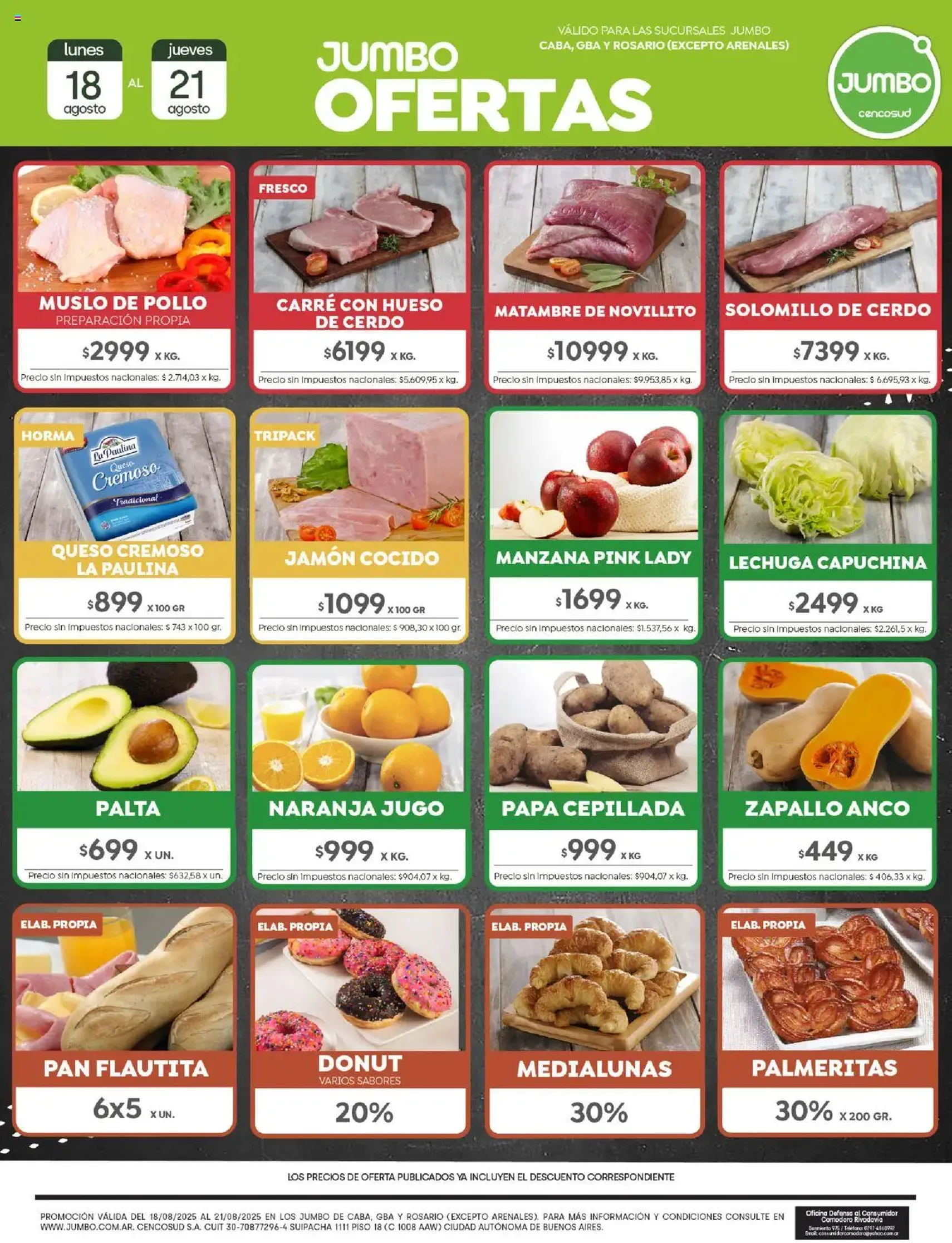 Jumbo ofertas - folleto válido desde 18/08/2025 página 1 de 2
