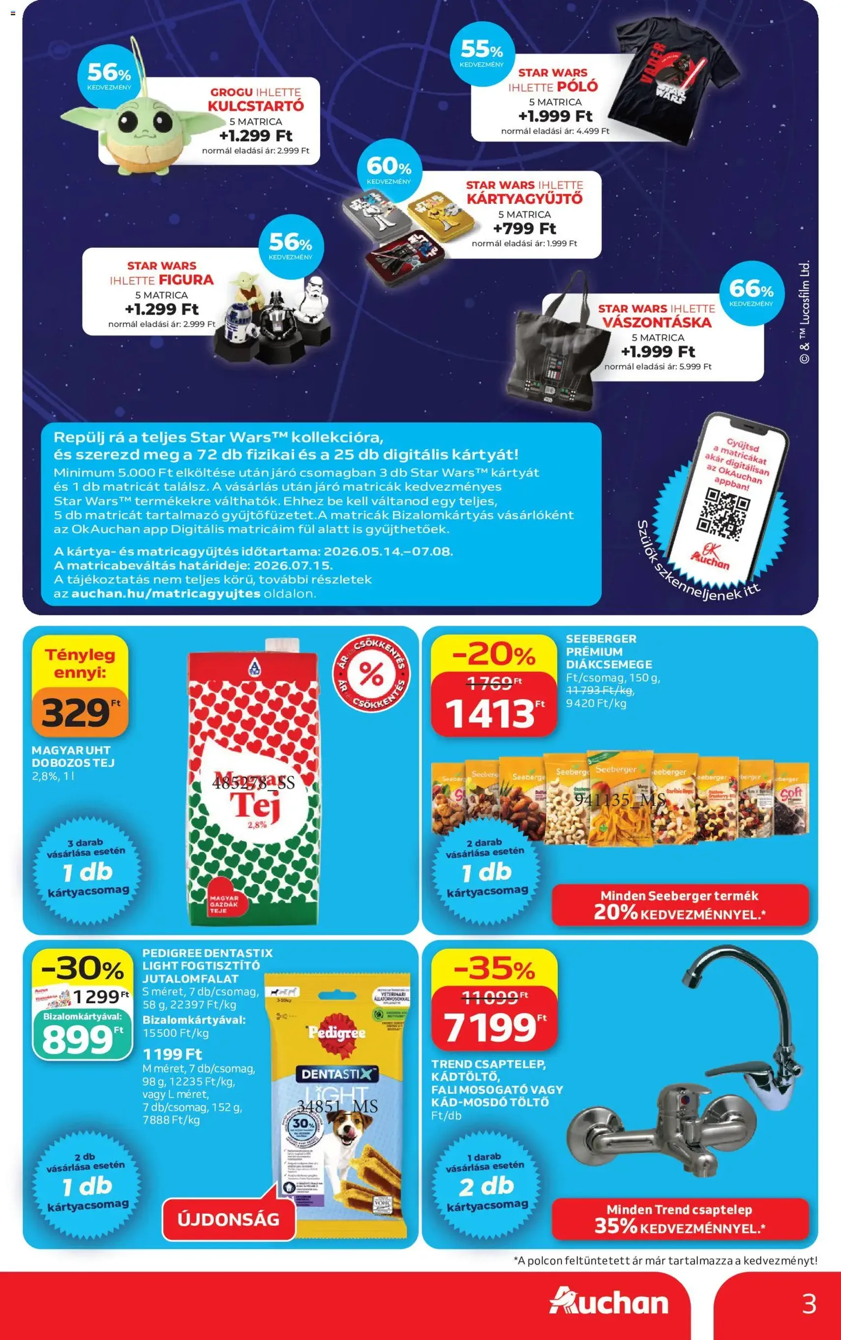 Auchan akciós újság - 2026.05.21. érvényes szórólap 3 oldal 52 oldalból
