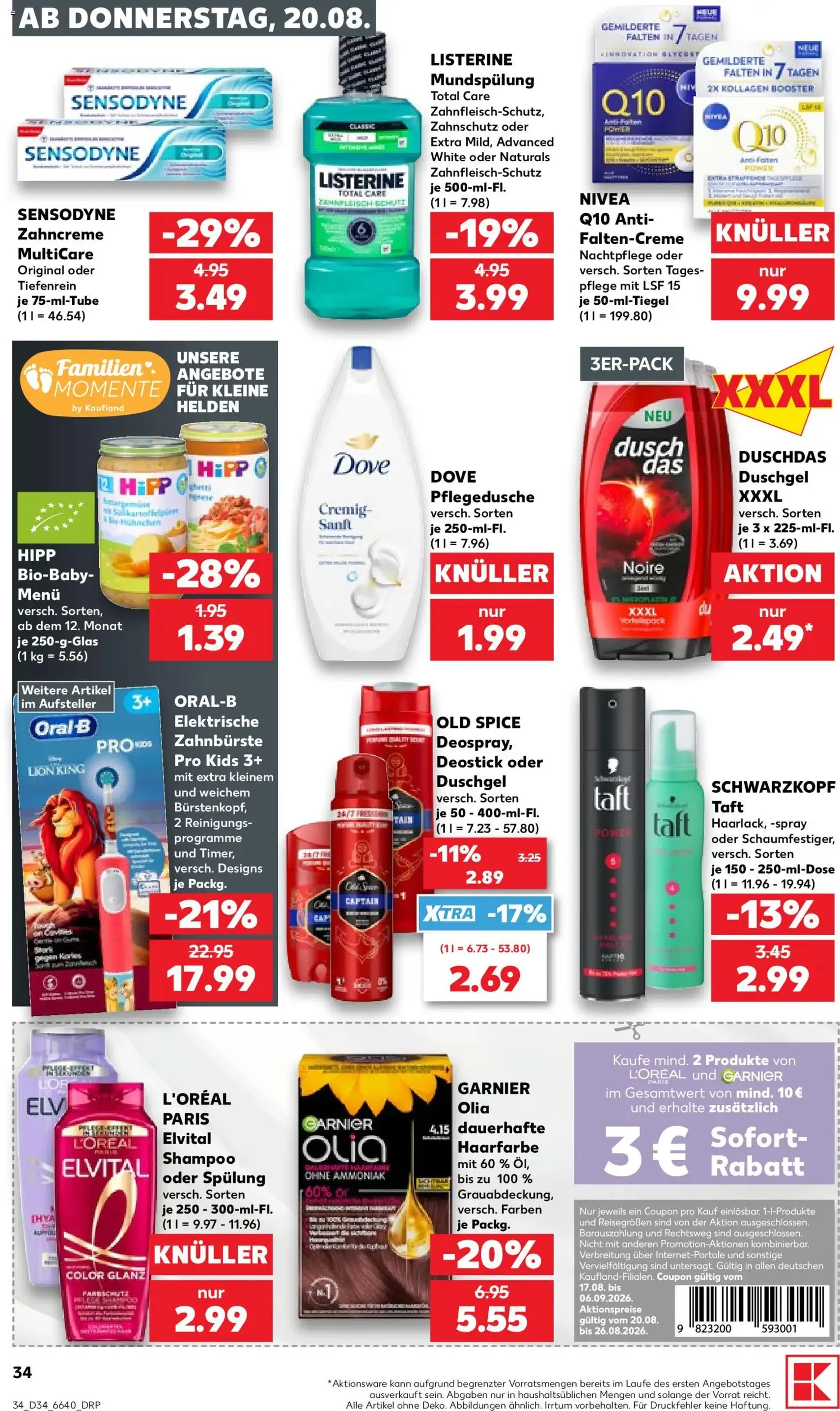 Kaufland Prospekt - Gültiger Prospekt ab 20.08.2026, Seite 34 von insgesamt 52