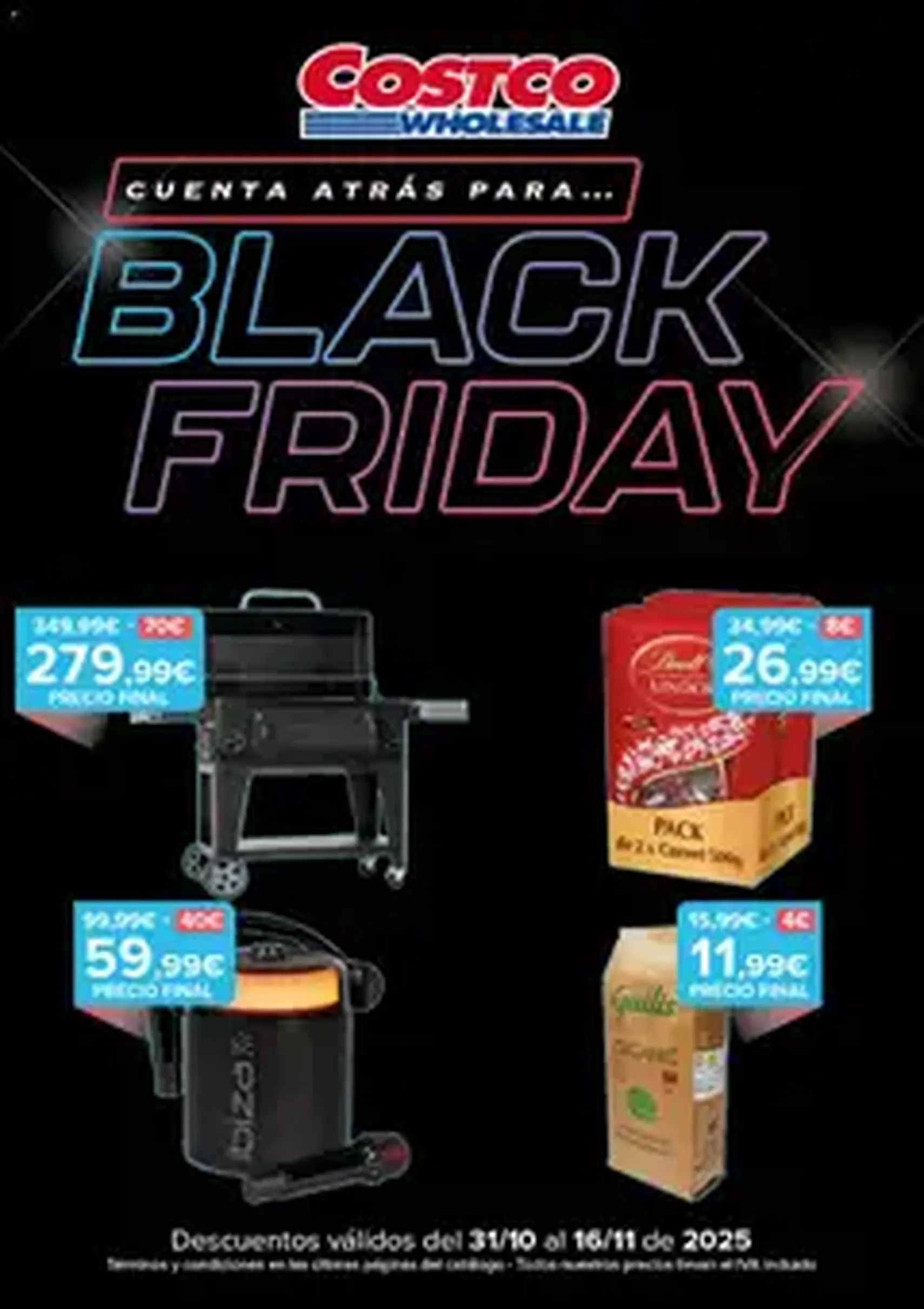 Costco Black Friday - folleto válido desde 31/10/2025 página 1 de 1