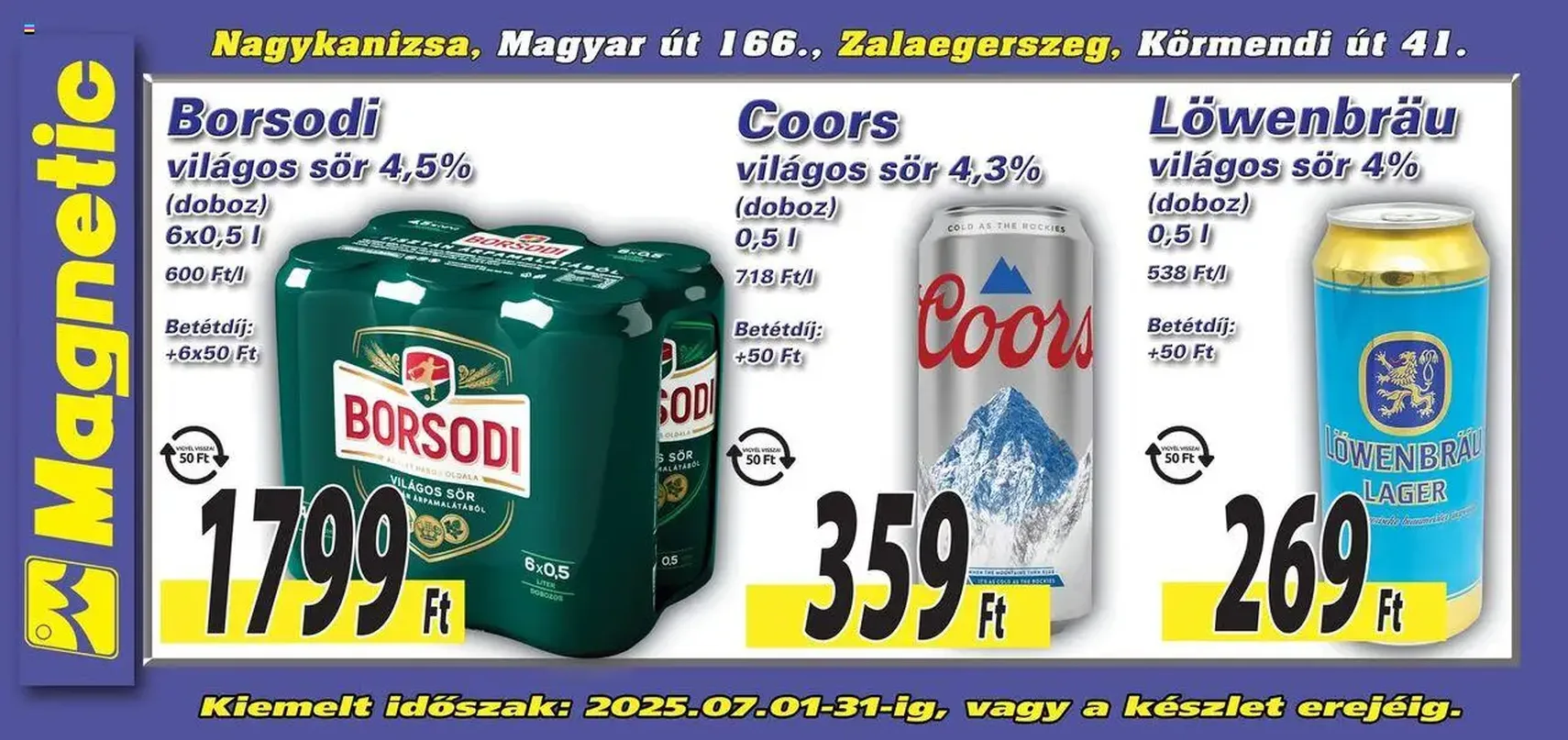 Magnetic Akciós újság - 2025.07.16. érvényes szórólap 5 oldal 6 oldalból
