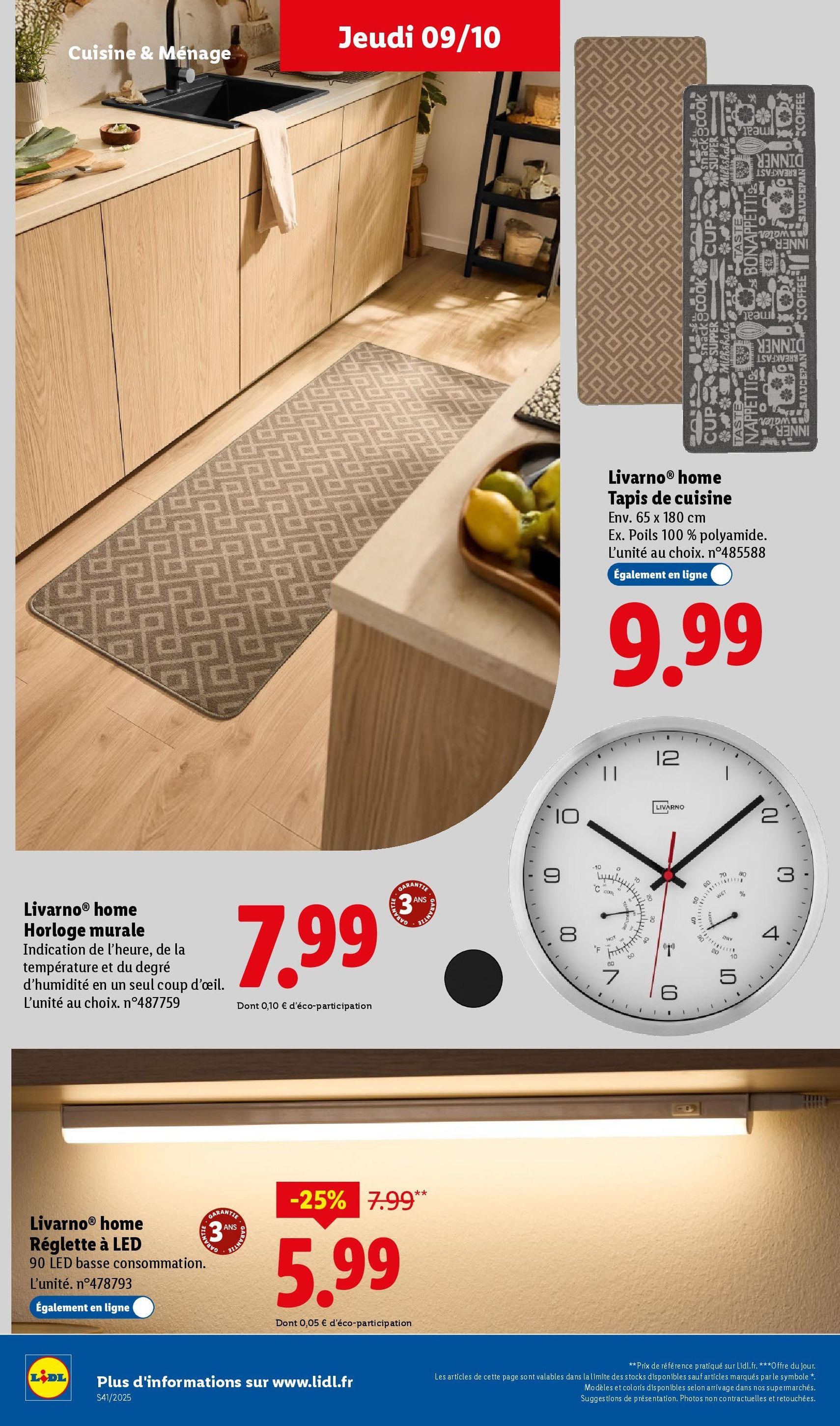 LIDL catalogue semaine 41 - brochure valable à partir du 09/10/2025, page 40 sur 73