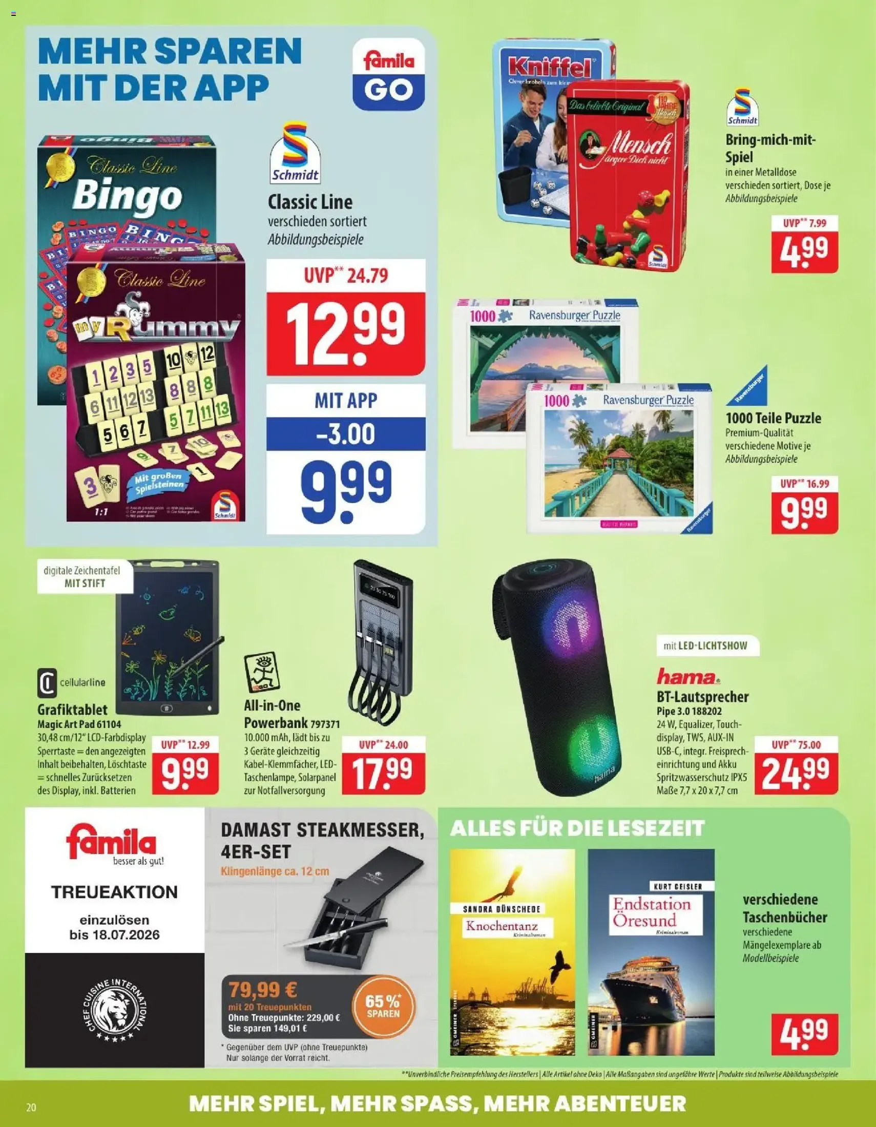 Famila Prospekt - Gültiger Prospekt ab 06.07.2026, Seite 20 von insgesamt 24