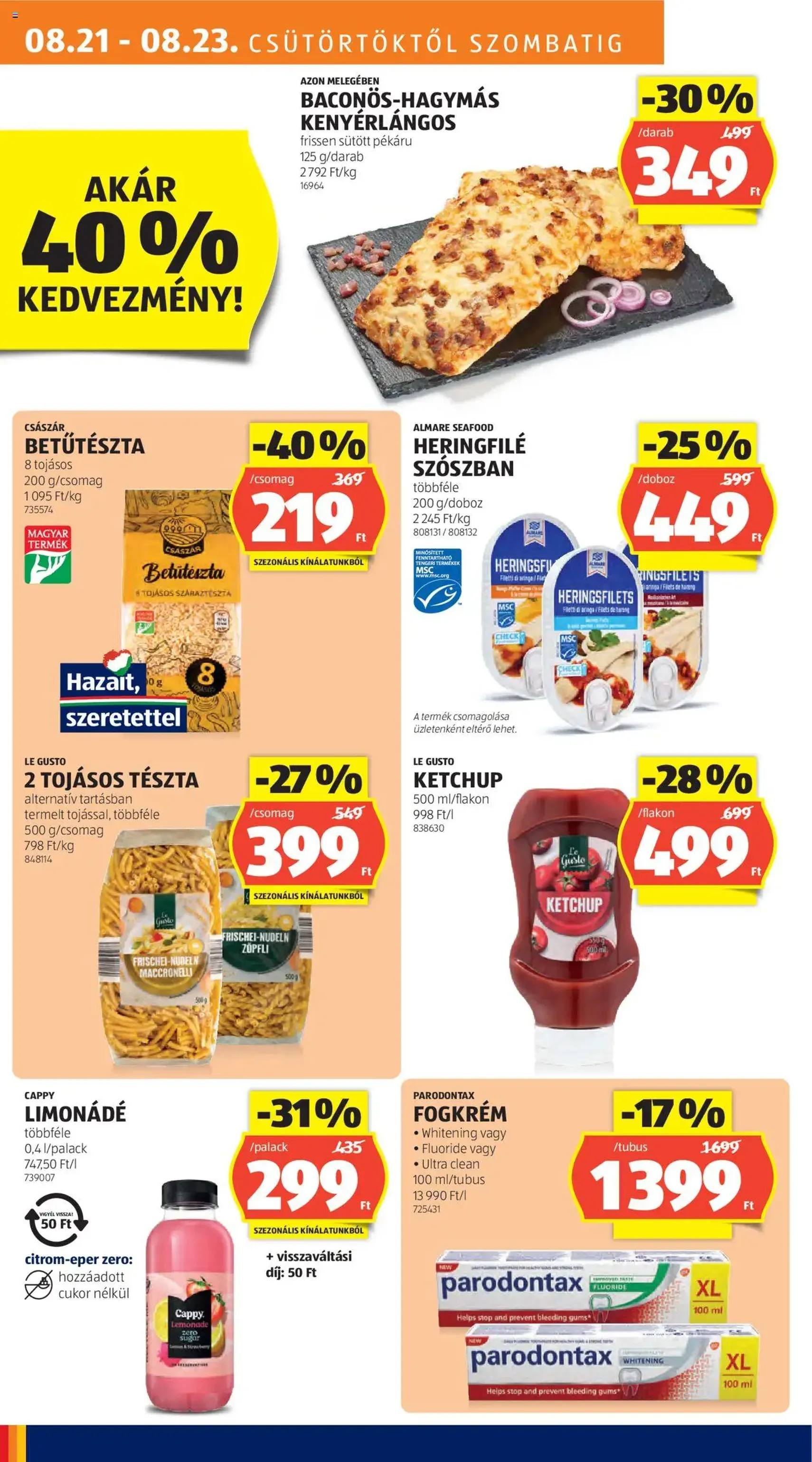 Aldi Akciós újság - 2025.08.21. érvényes szórólap 14 oldal 46 oldalból